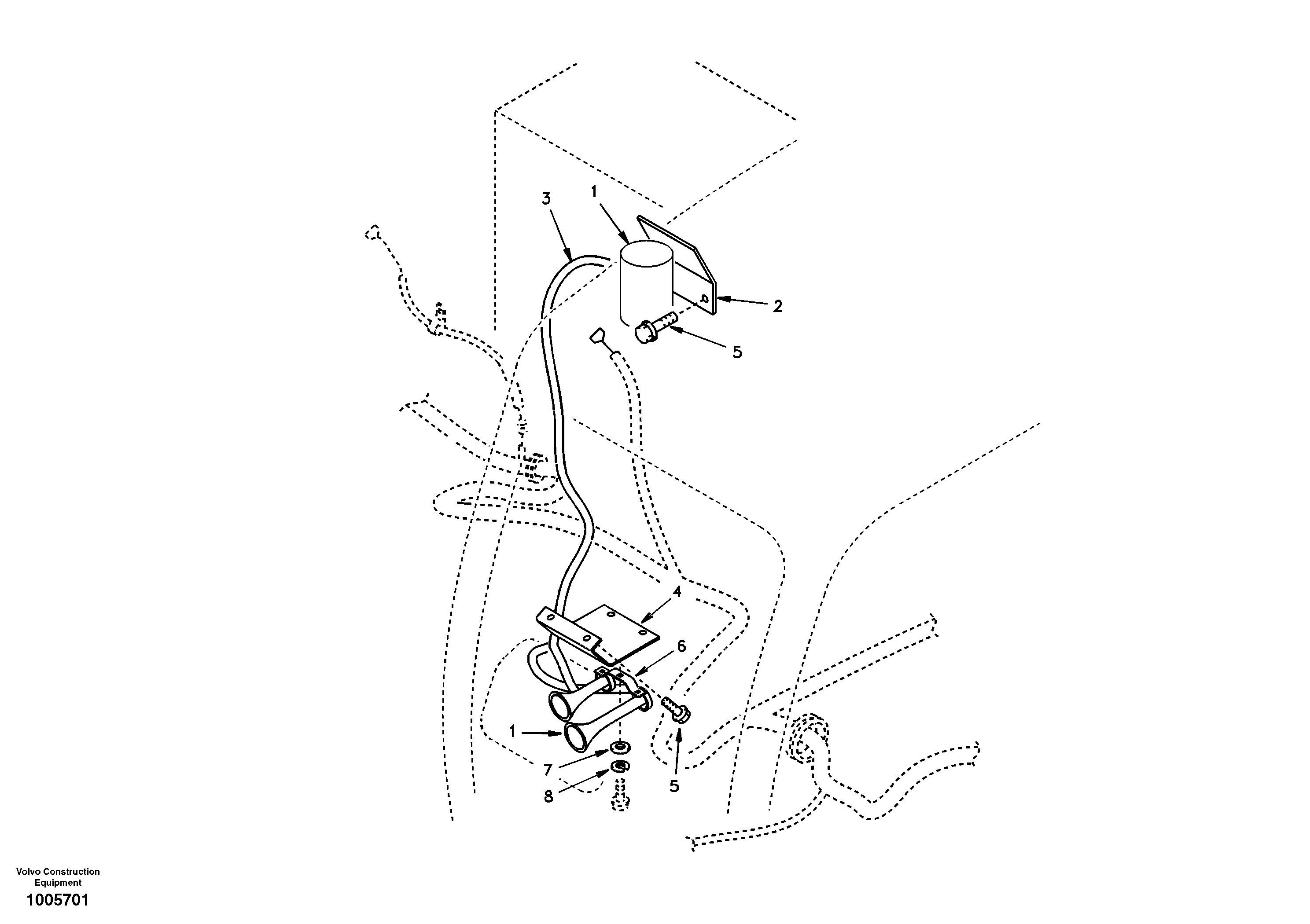 Схема запчастей Volvo EC210 - 28200 Horn EC210