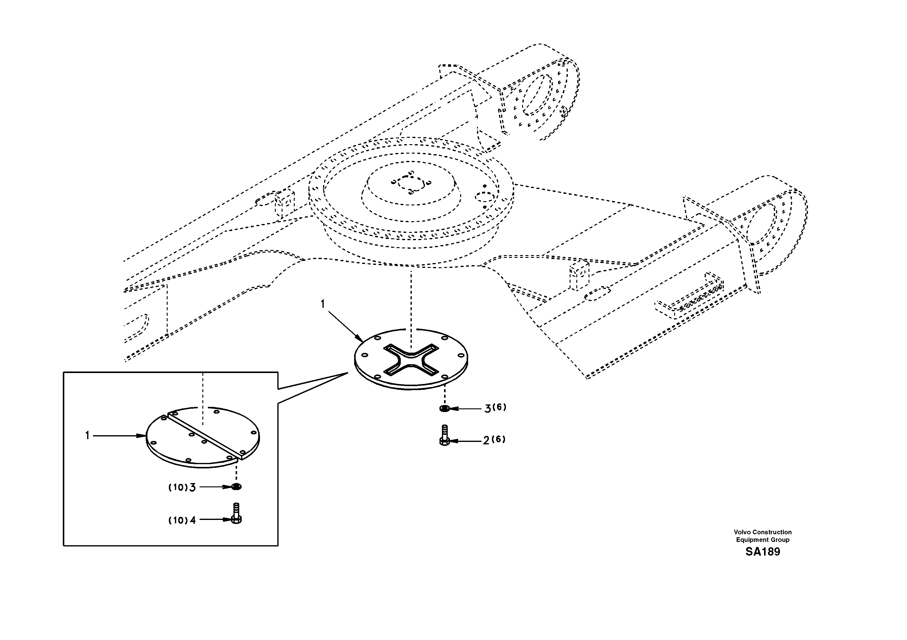 Схема запчастей Volvo EC210 - 16948 Protecting plate EC210