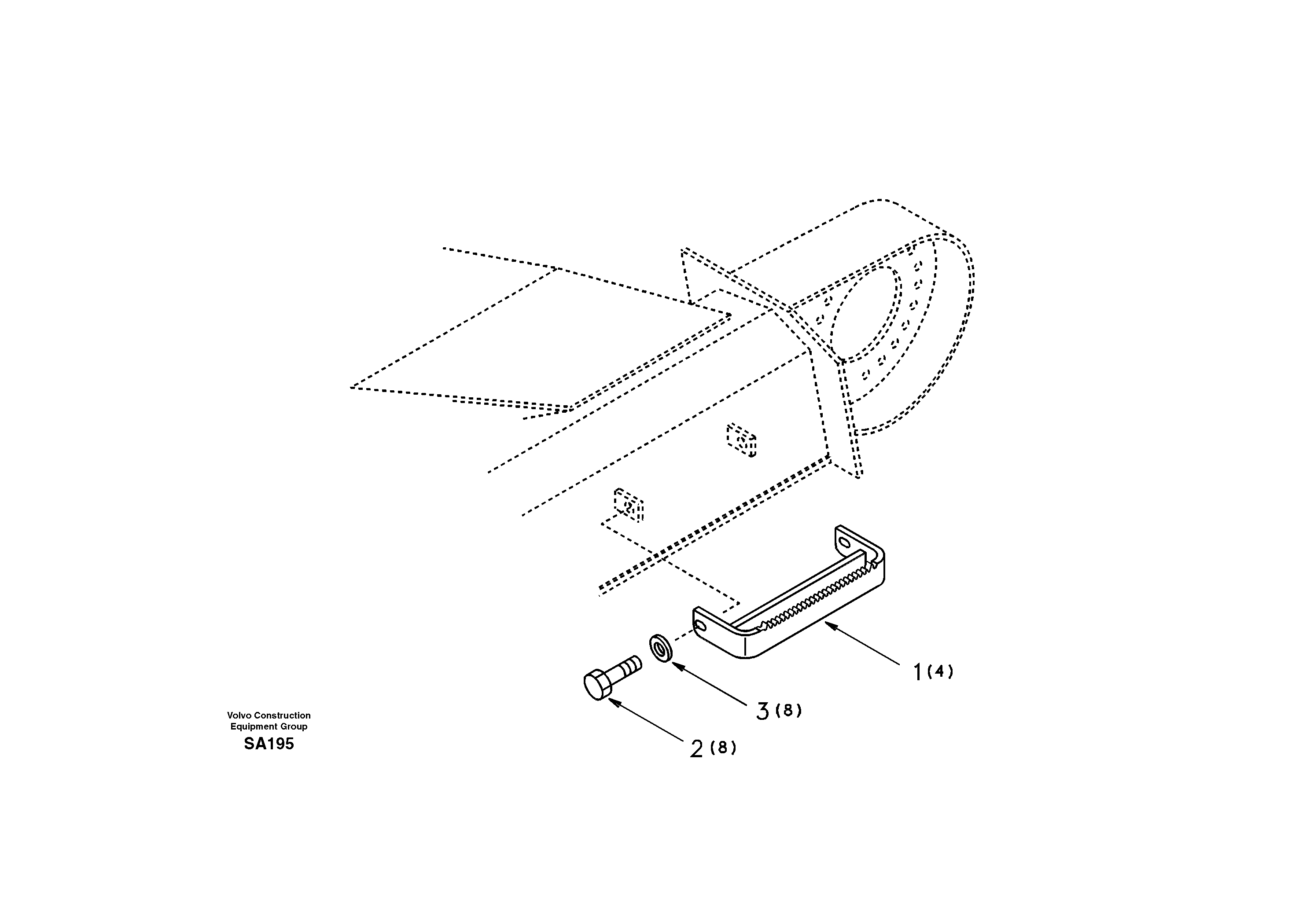 Схема запчастей Volvo EC210 - 27416 Foot step EC210