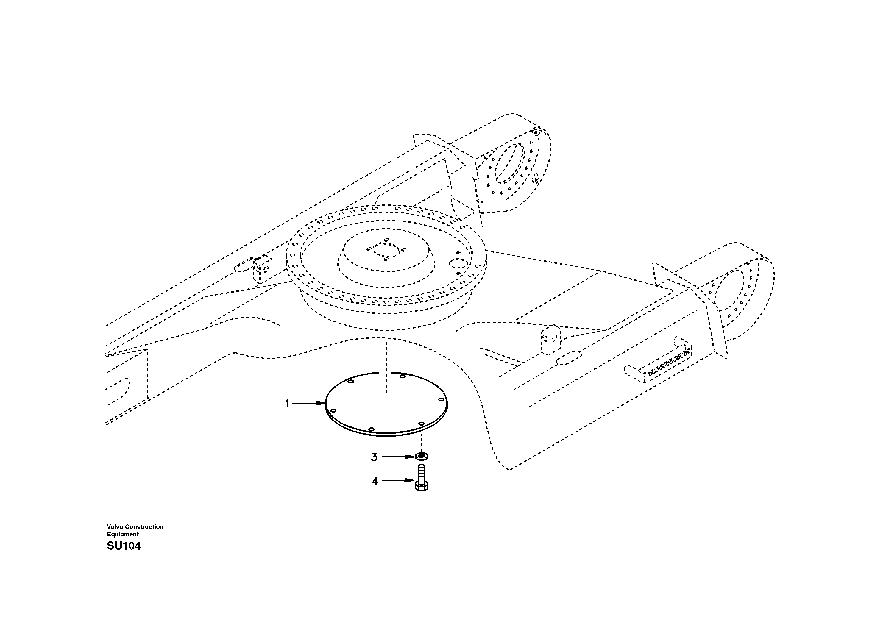 Схема запчастей Volvo EC210 - 11382 Protecting plate EC210 APPENDIX FORESTRY VERSION