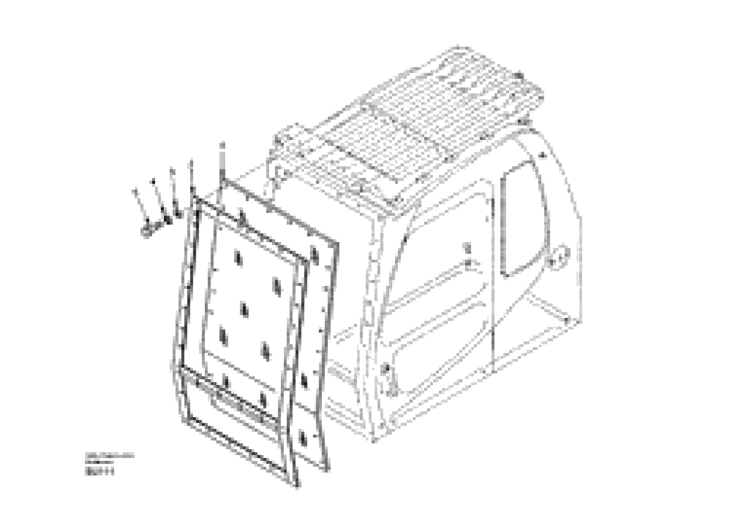 Схема запчастей Volvo EC210 - 11387 Стекло лобовое (ветровое) EC210 APPENDIX FORESTRY VERSION