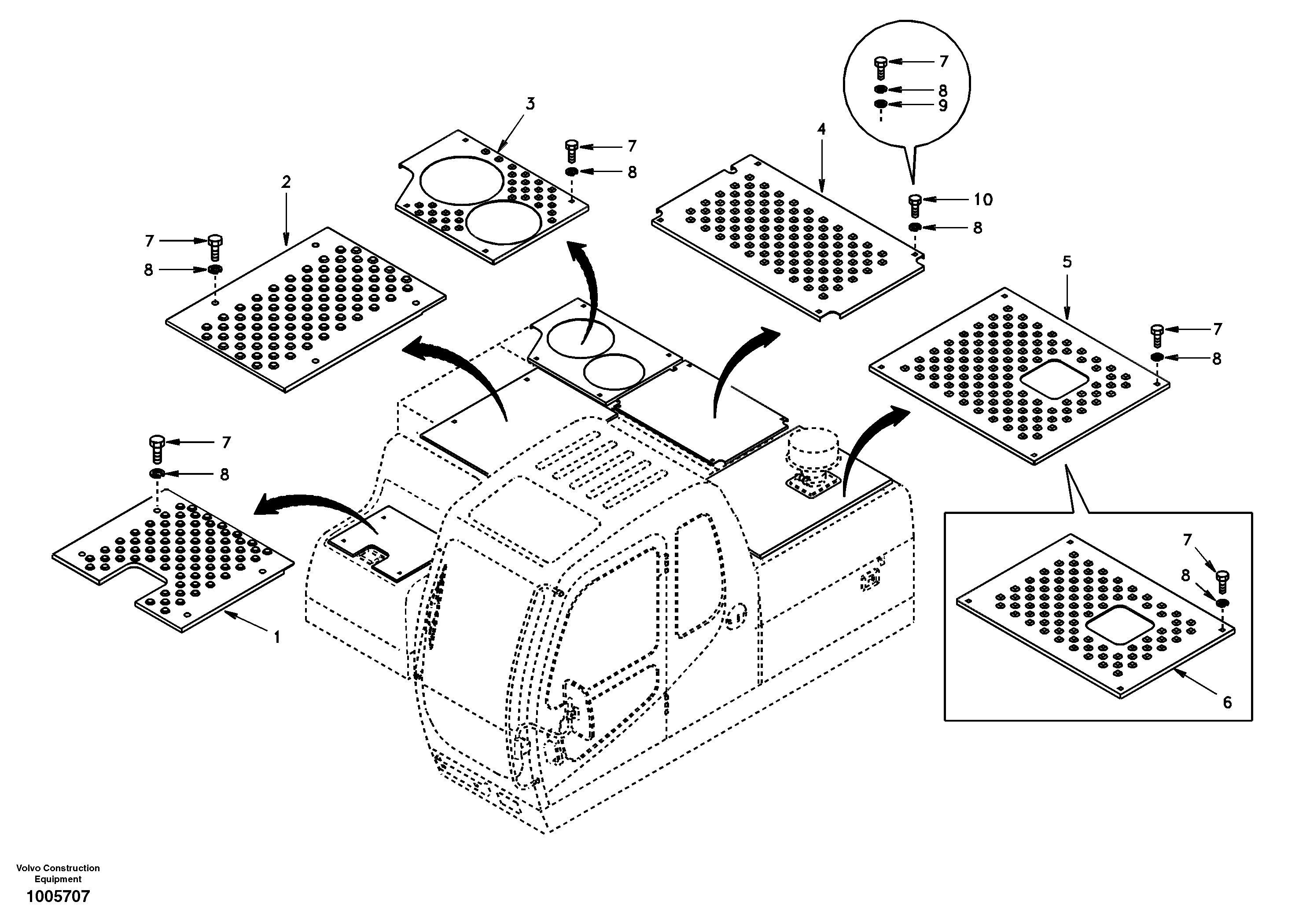 Схема запчастей Volvo EC210 - 17542 Anti slip EC210