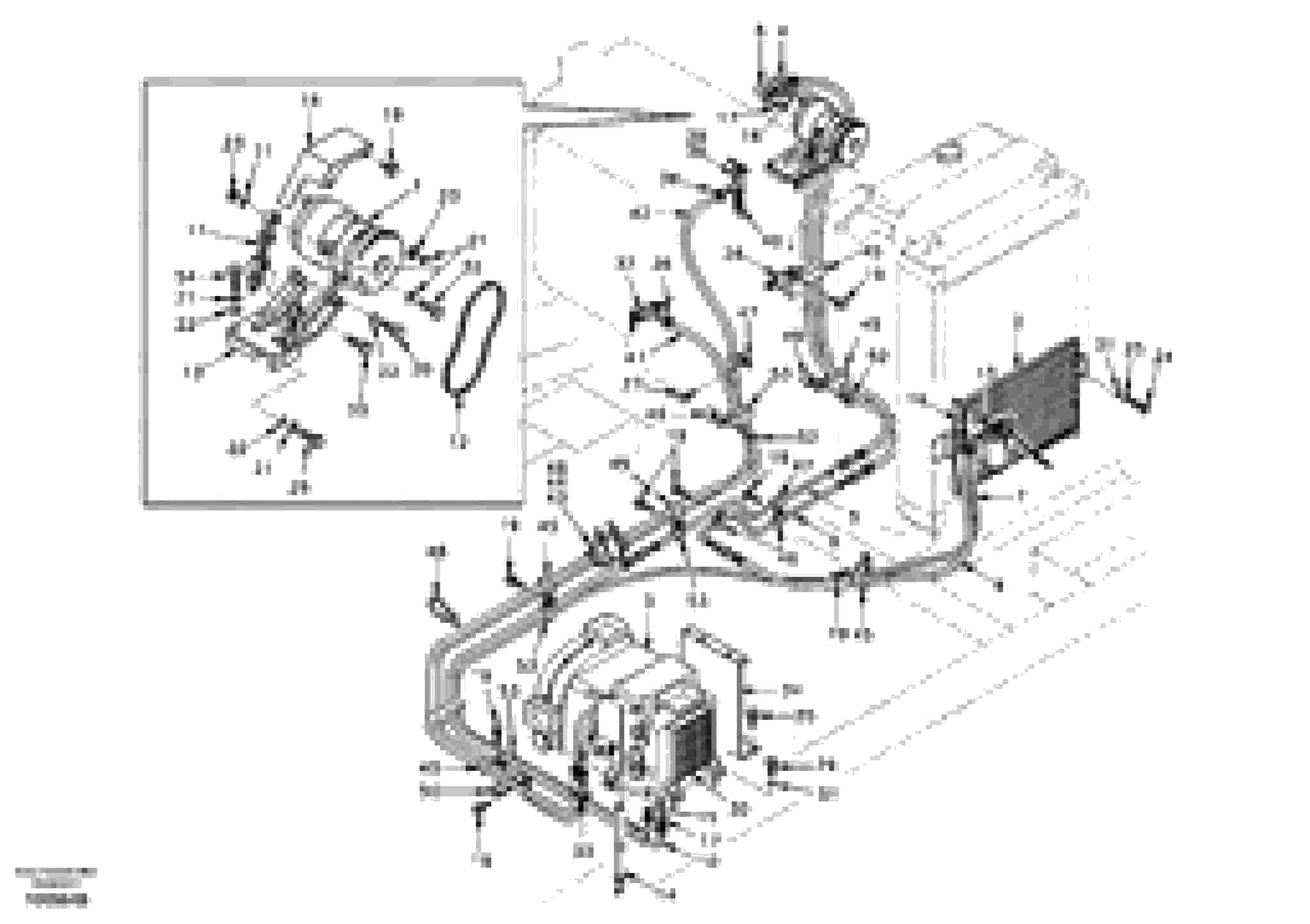 Схема запчастей Volvo EC210 - 55038 Air conditioning line, cooling and heater EC210