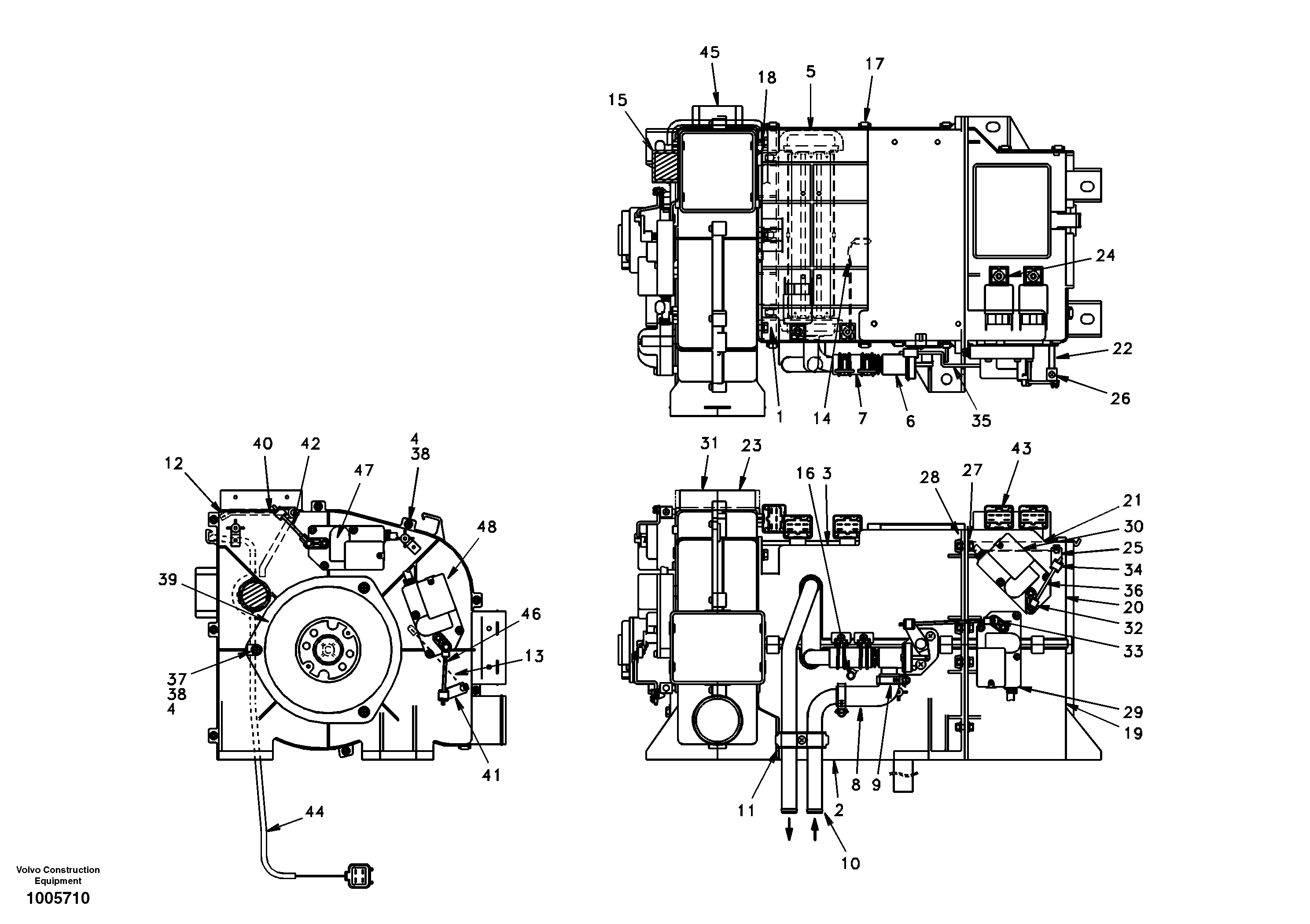 Схема запчастей Volvo EC210 - 19951 Heating unit EC210