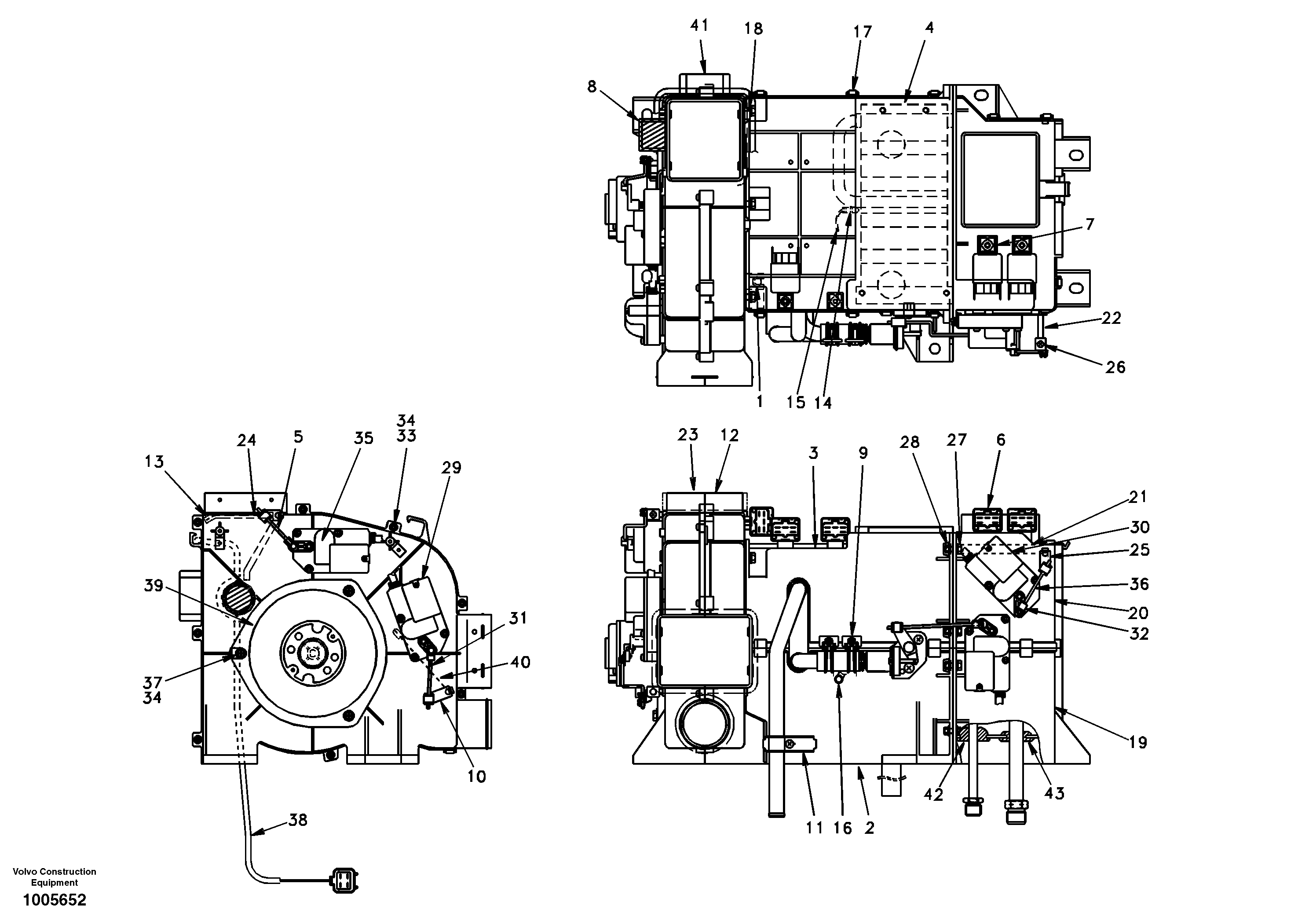 Схема запчастей Volvo EC210 - 19961 Cooling unit EC210