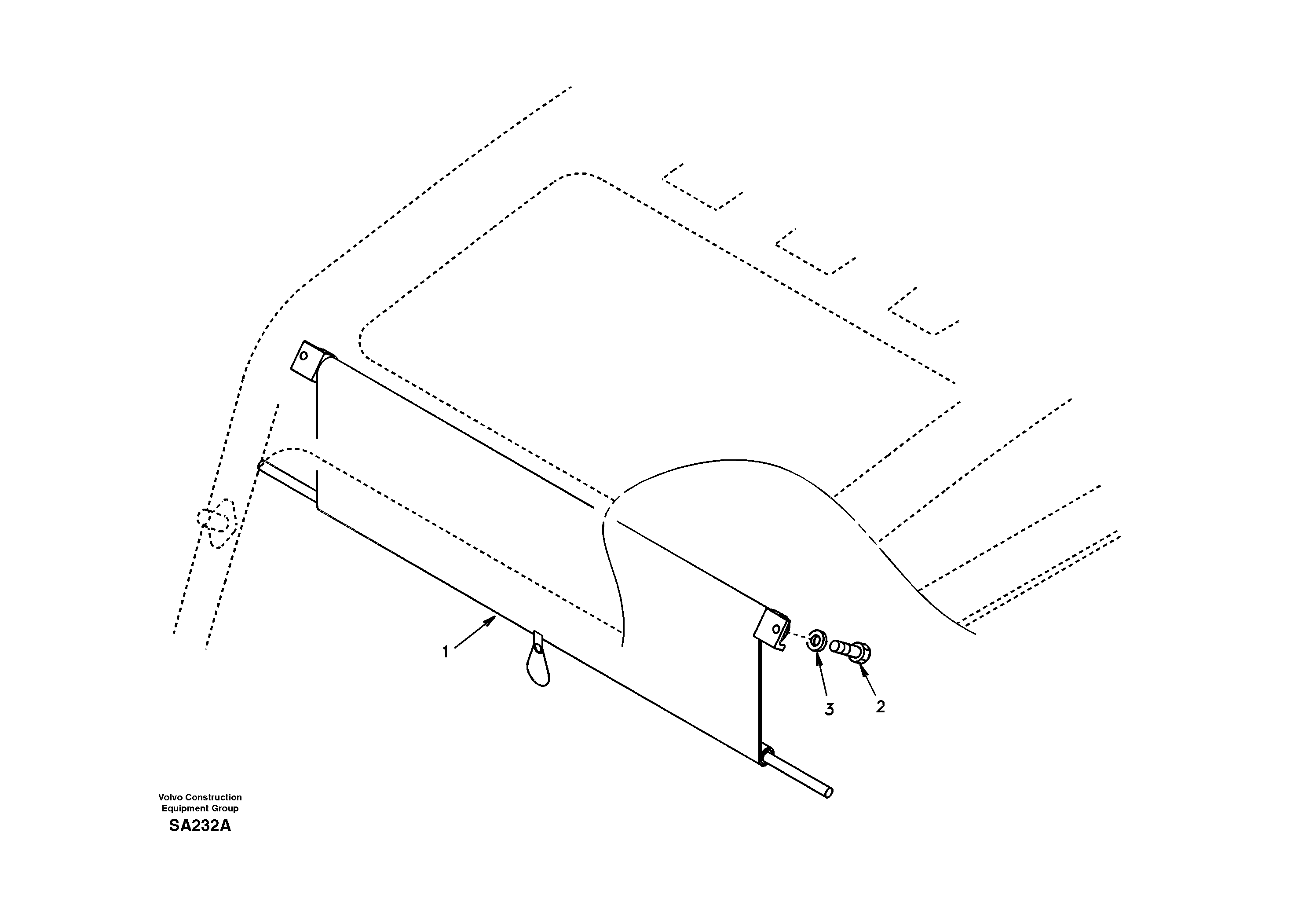 Схема запчастей Volvo EC210 - 17553 Sun visor interior EC210