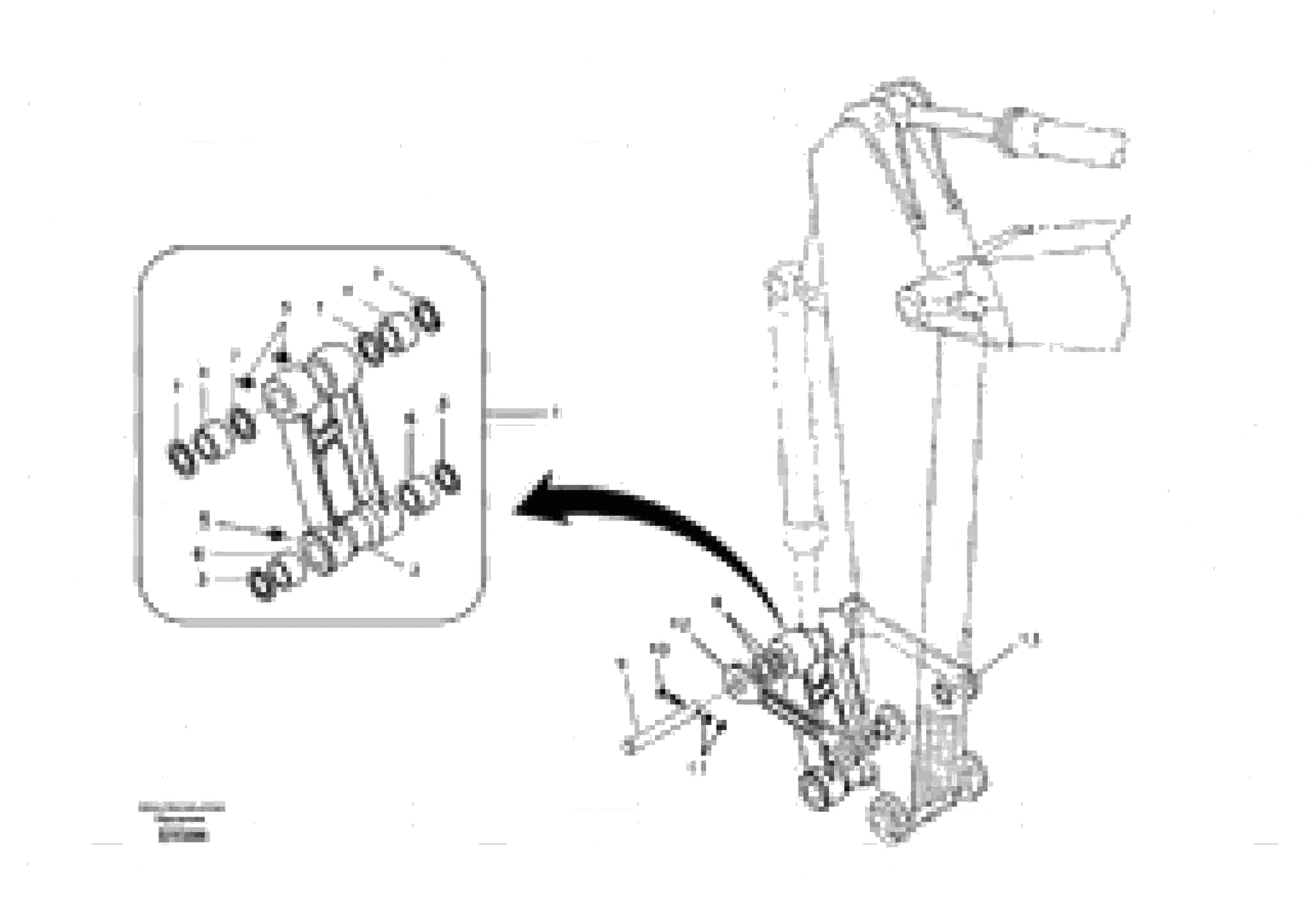 Схема запчастей Volvo EC460B - 90920 Links to connecting rod EC460B