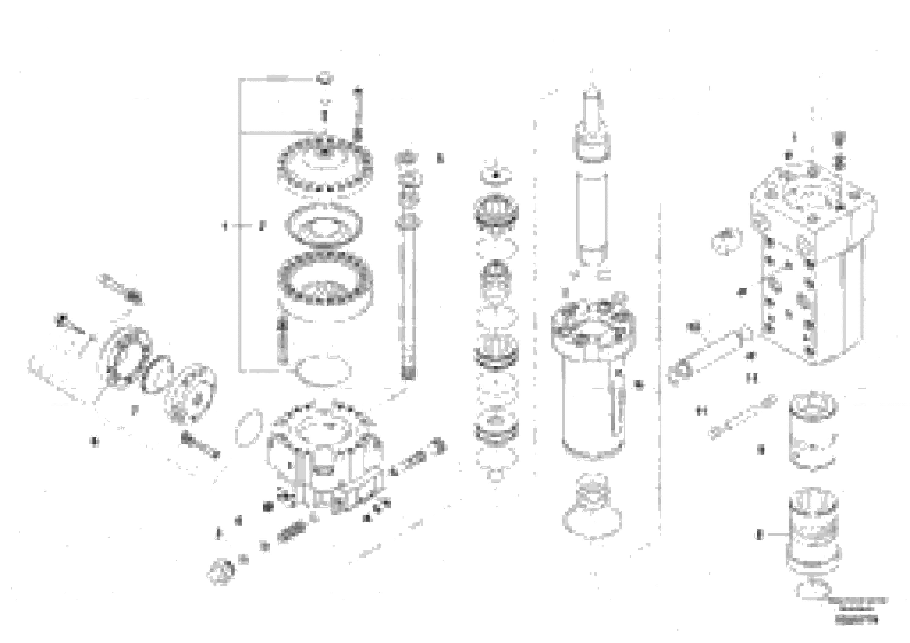 Схема запчастей Volvo EC460B - 41671 Hydraulic hammer, Accumulator ATTACHMENTS ATTACHMENTS EXCAVATORS BUCKETS&HAMMERS, GEN. B/C