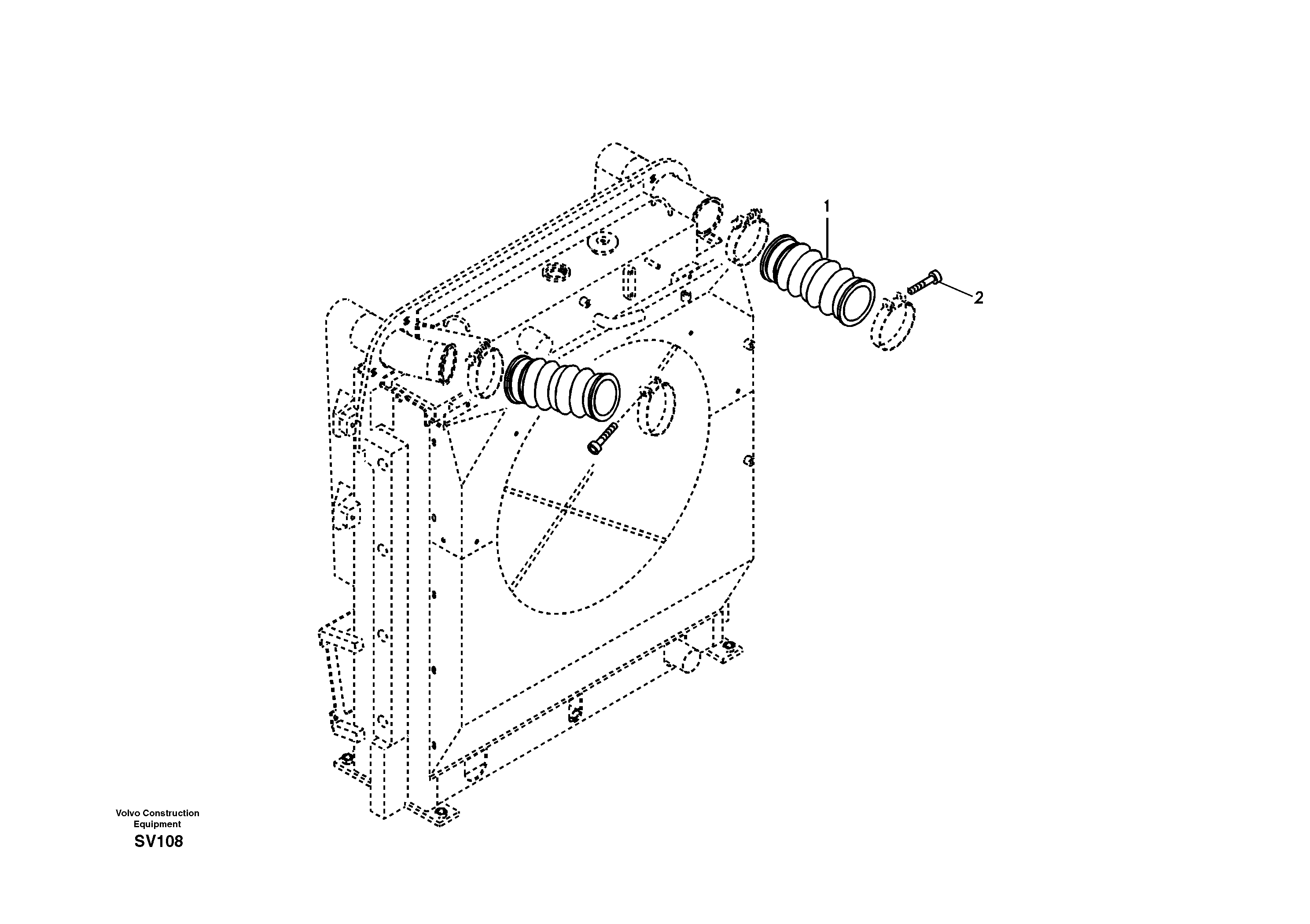 Схема запчастей Volvo EC460B - 20344 Charge air cooler, plumbing EC460B