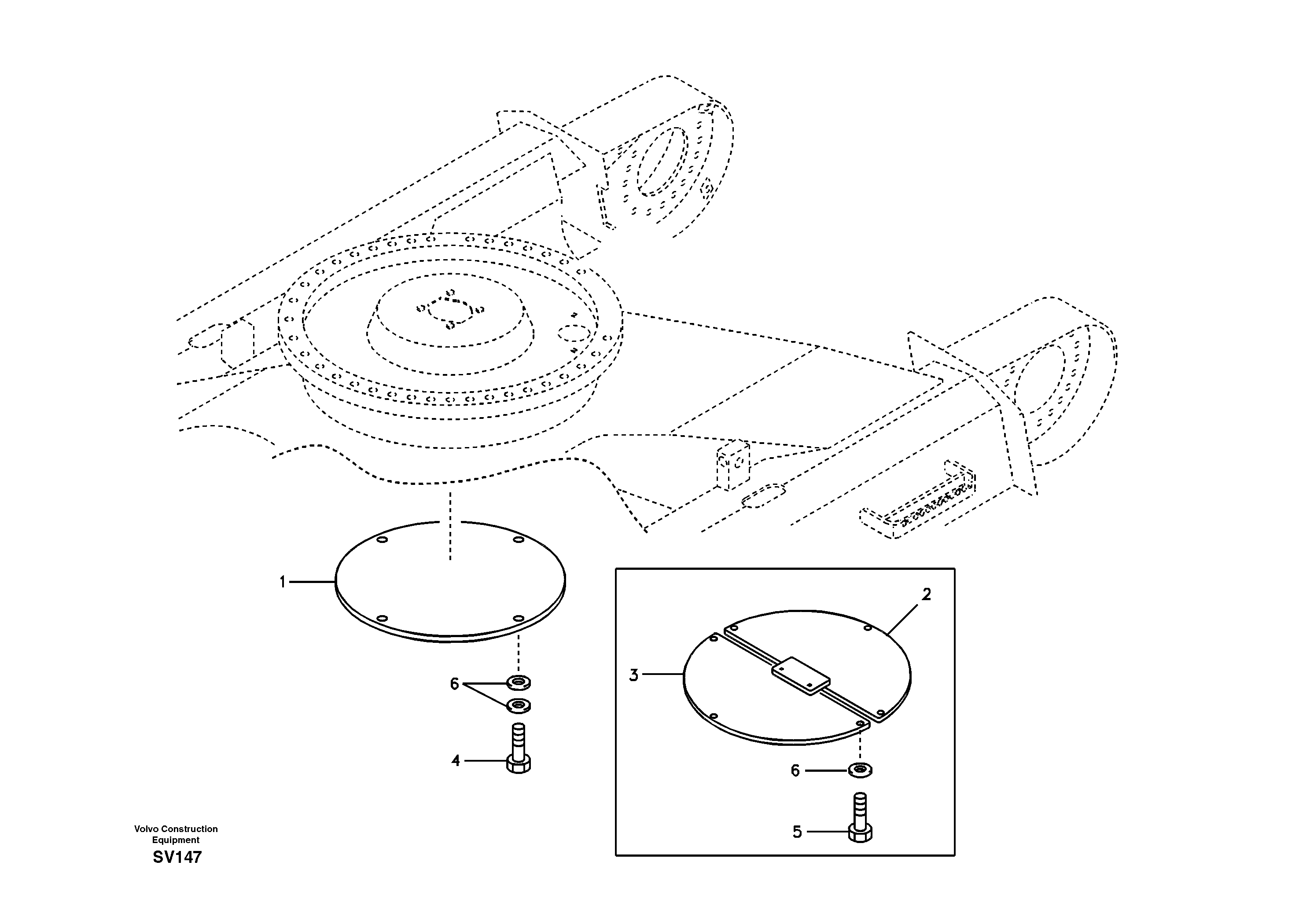 Схема запчастей Volvo EC460B - 10610 Protecting plate EC460B