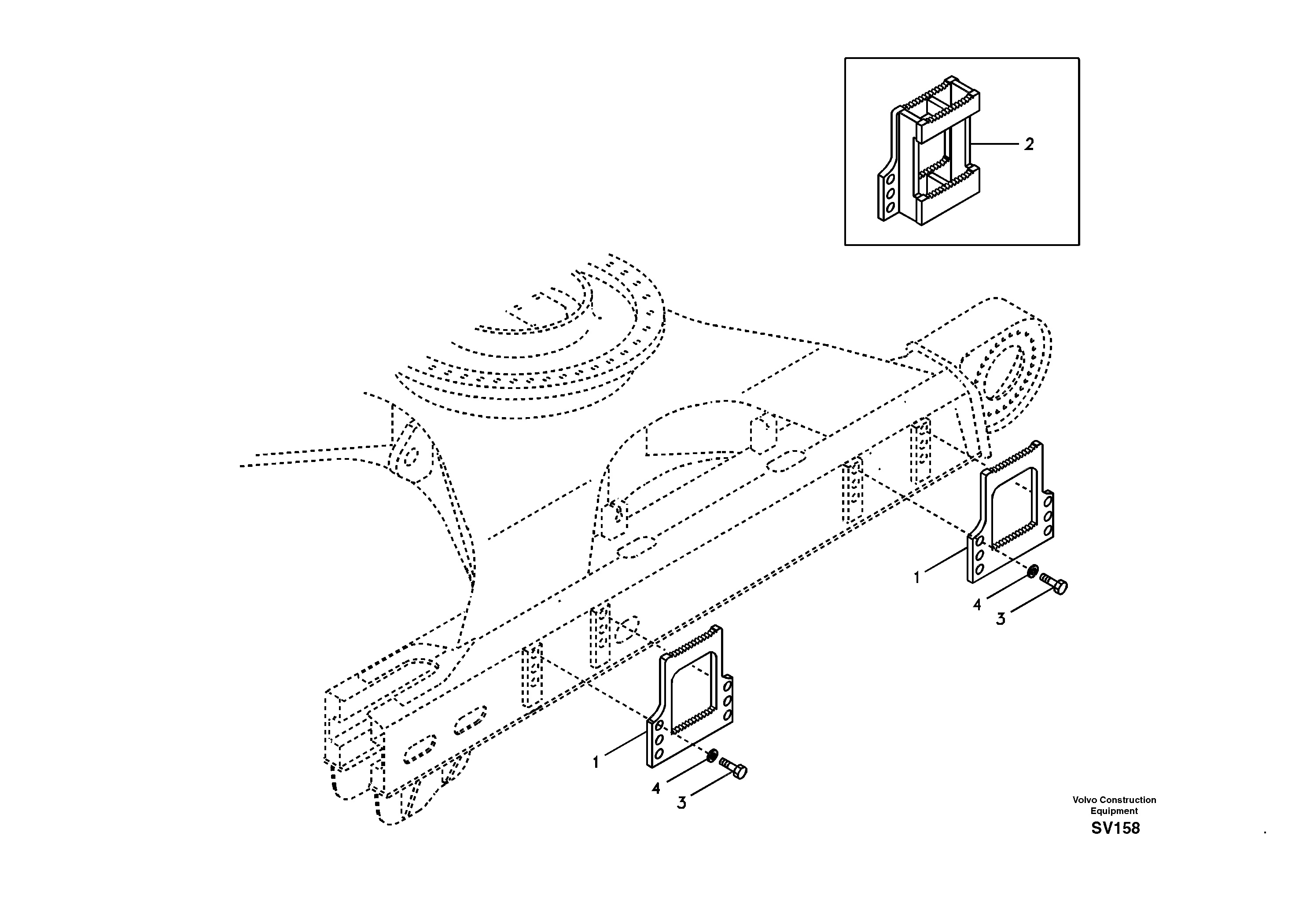 Схема запчастей Volvo EC460B - 48632 Foot step EC460B