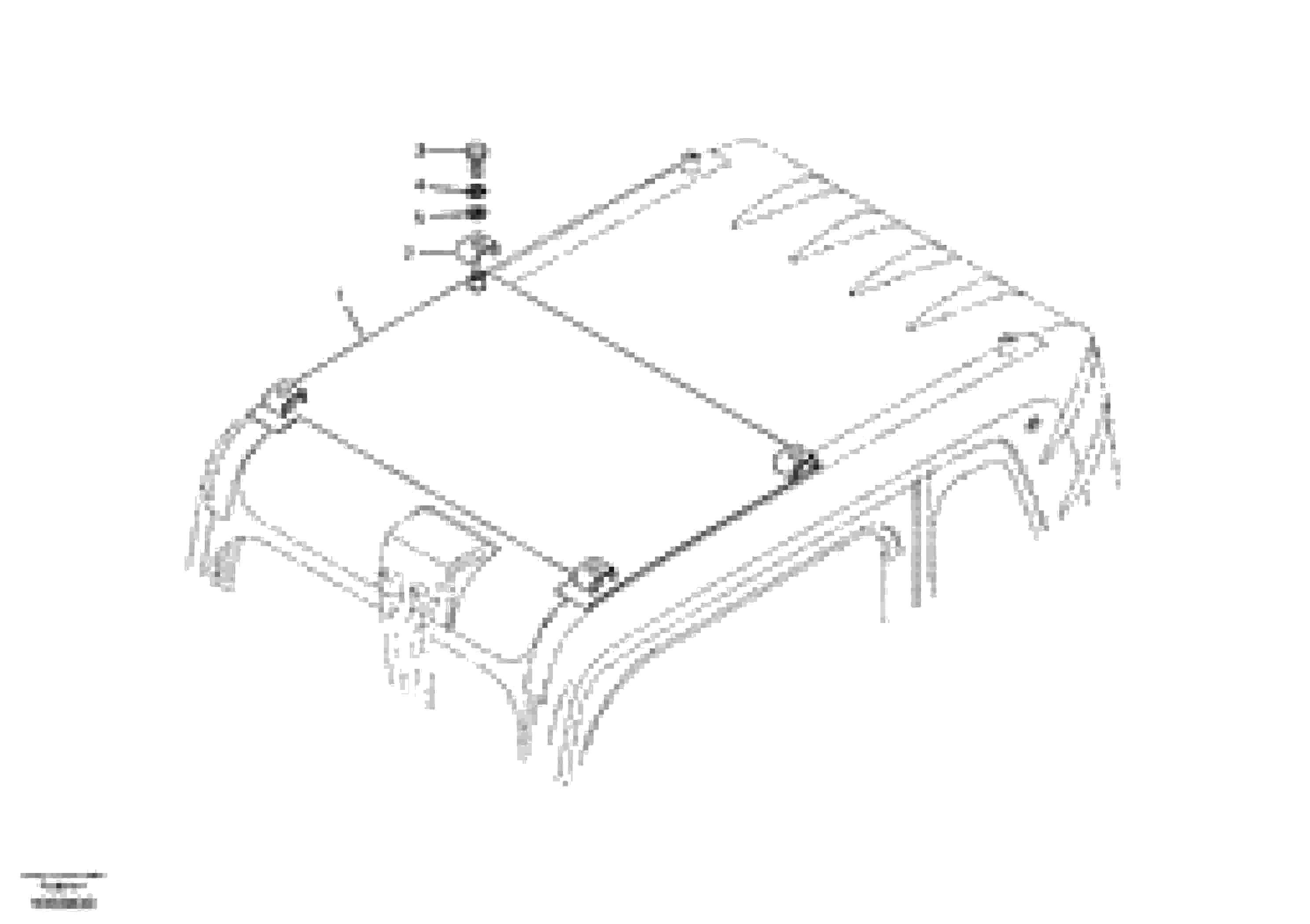 Схема запчастей Volvo EC460B - 32208 Sun visor EC460B