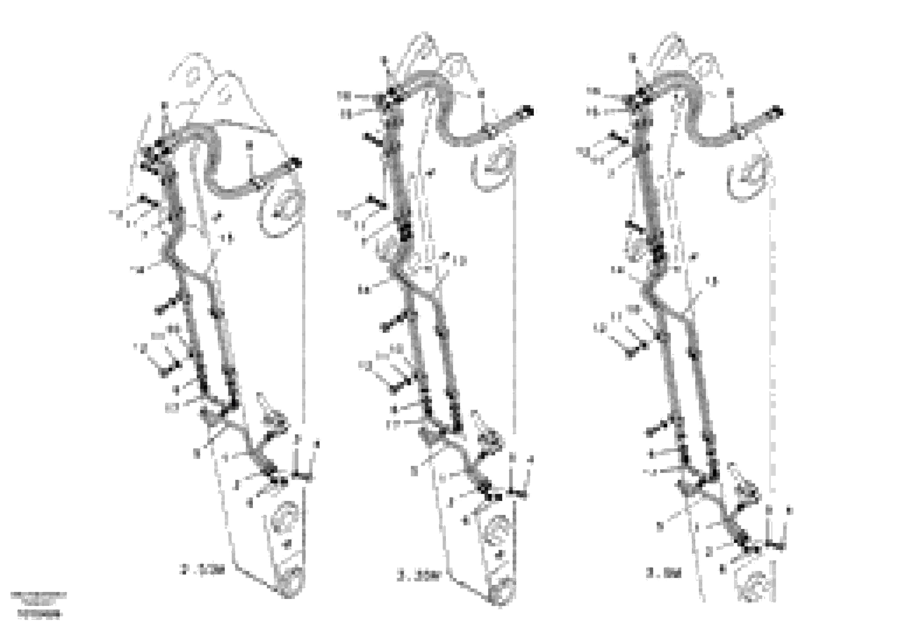 Схема запчастей Volvo EC460B - 54637 Working hydraulic, slope and rotator on dipper arm EC460B SER NO INT 11515- EU&NA 80001-