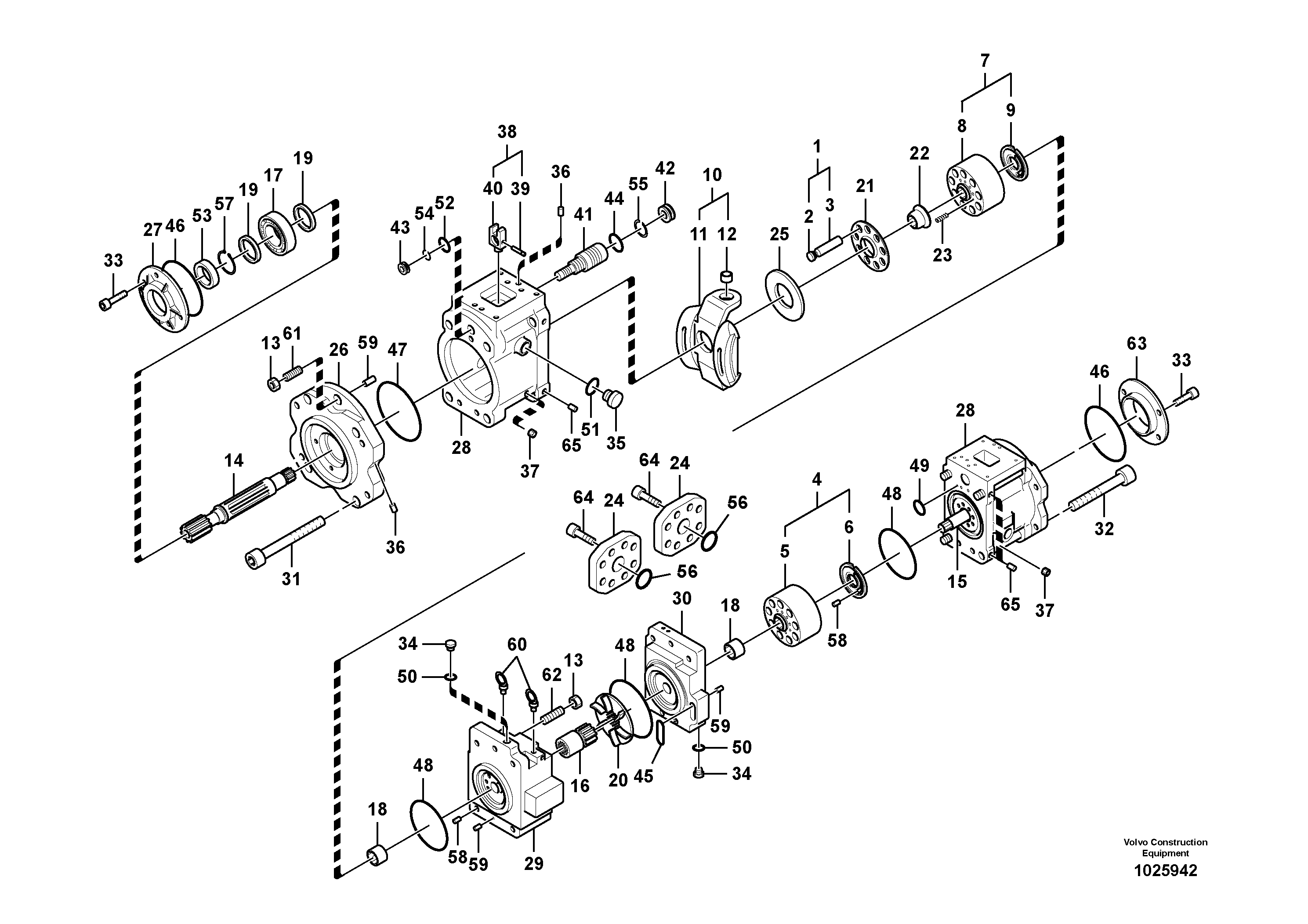 Схема запчастей Volvo EC460B - 92202 Гидронасос (основной насос) EC460B PRIME S/N 15001-/85001-