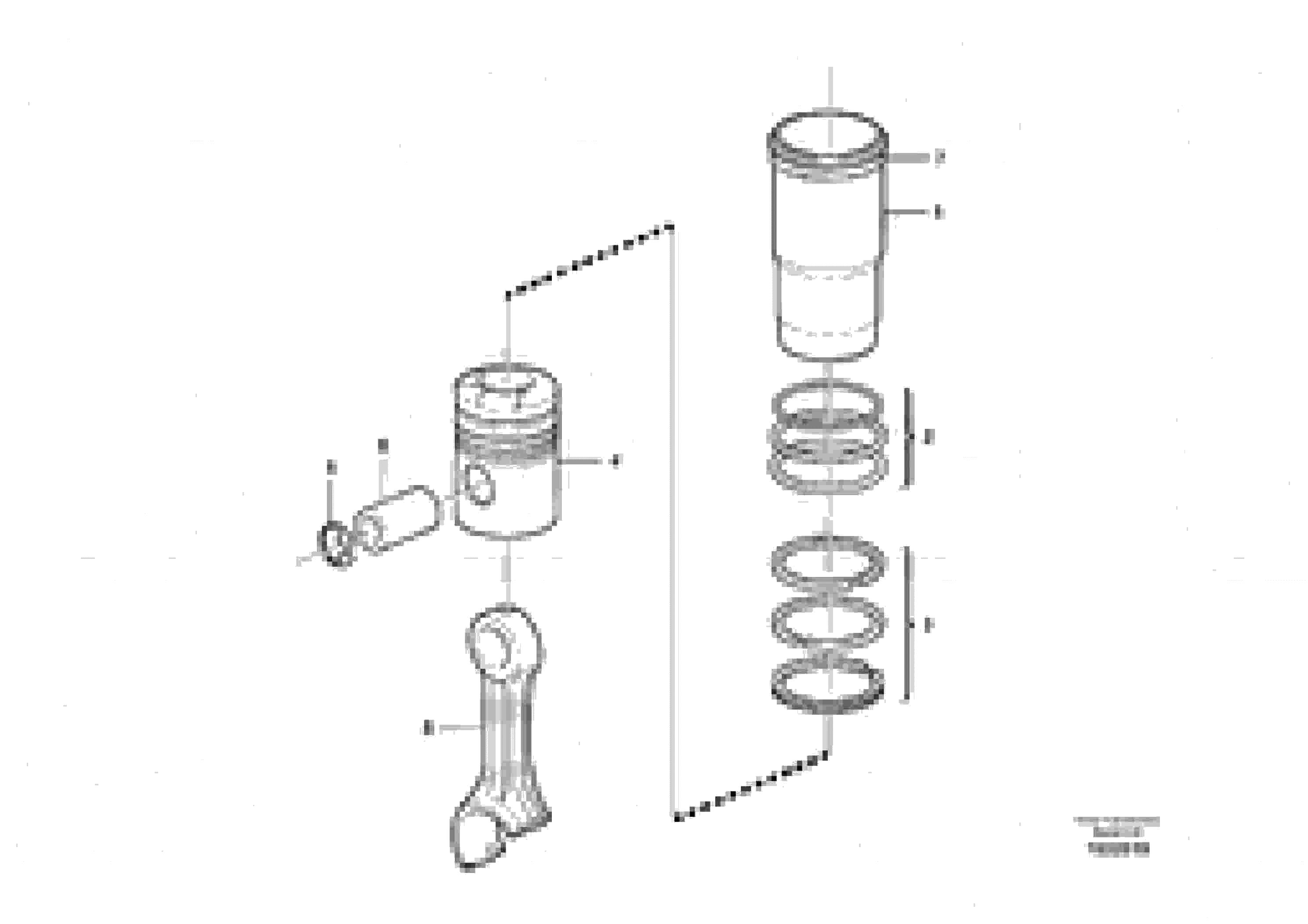 Схема запчастей Volvo EC700B - 29815 Cylinder liner and piston EC700BHR HIGH REACH DEMOLITION