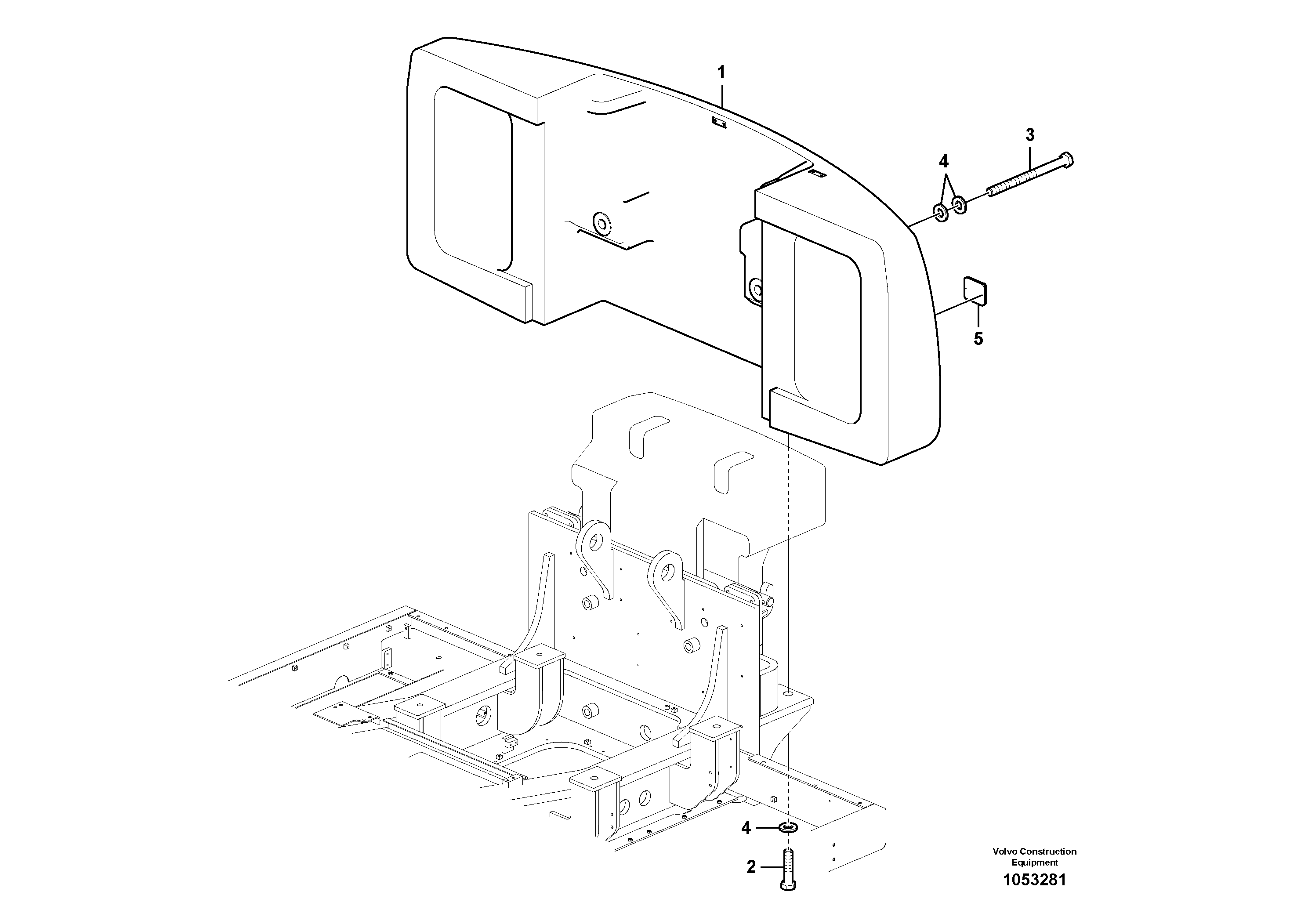 Схема запчастей Volvo EC700B - 103697 Counterweights, Removal EC700B