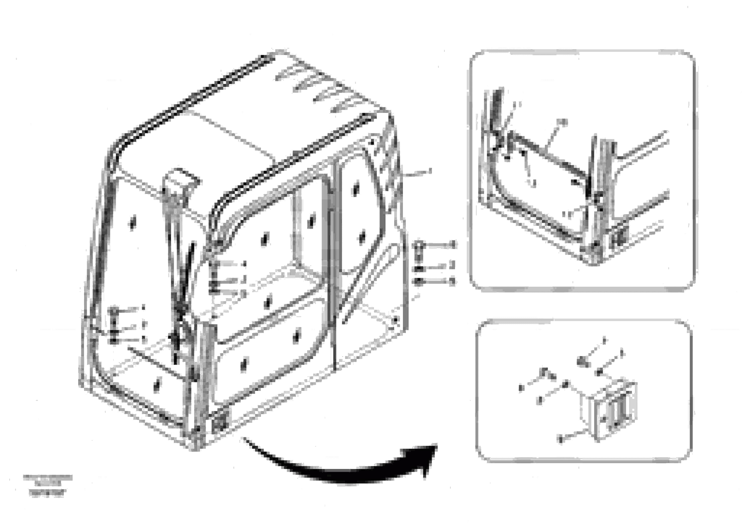 Схема запчастей Volvo EC700B - 21015 Cab mount EC700B