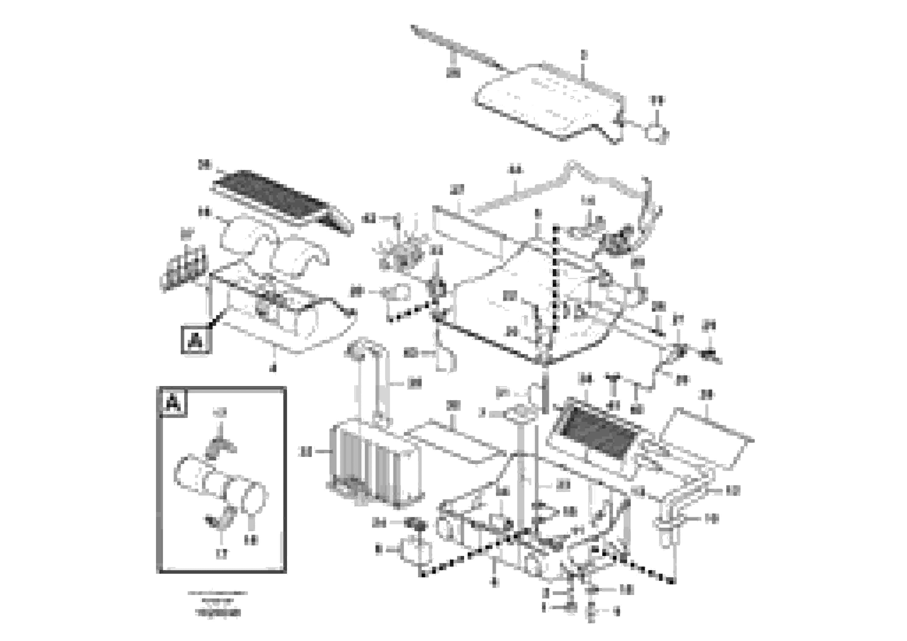 Схема запчастей Volvo EC700B - 8257 Air conditioning unit, cooling and heater EC700B