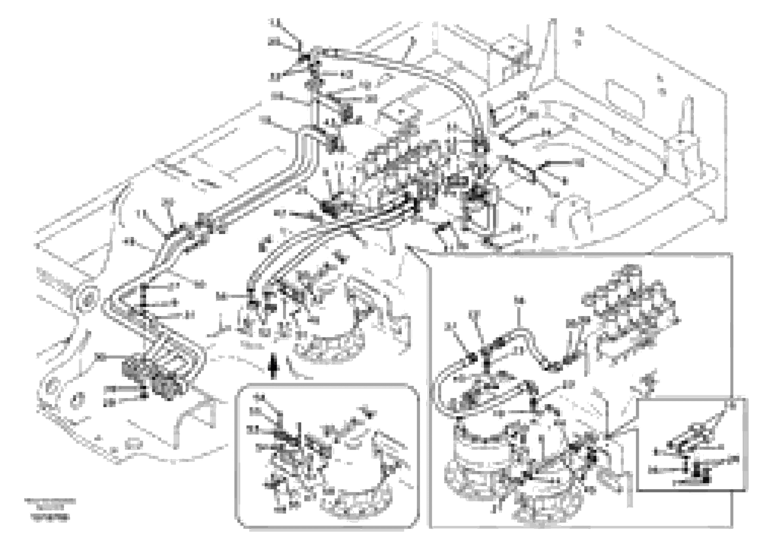 Схема запчастей Volvo EC700B - 38794 Hydraulic system, control valve to boom and swing EC700B