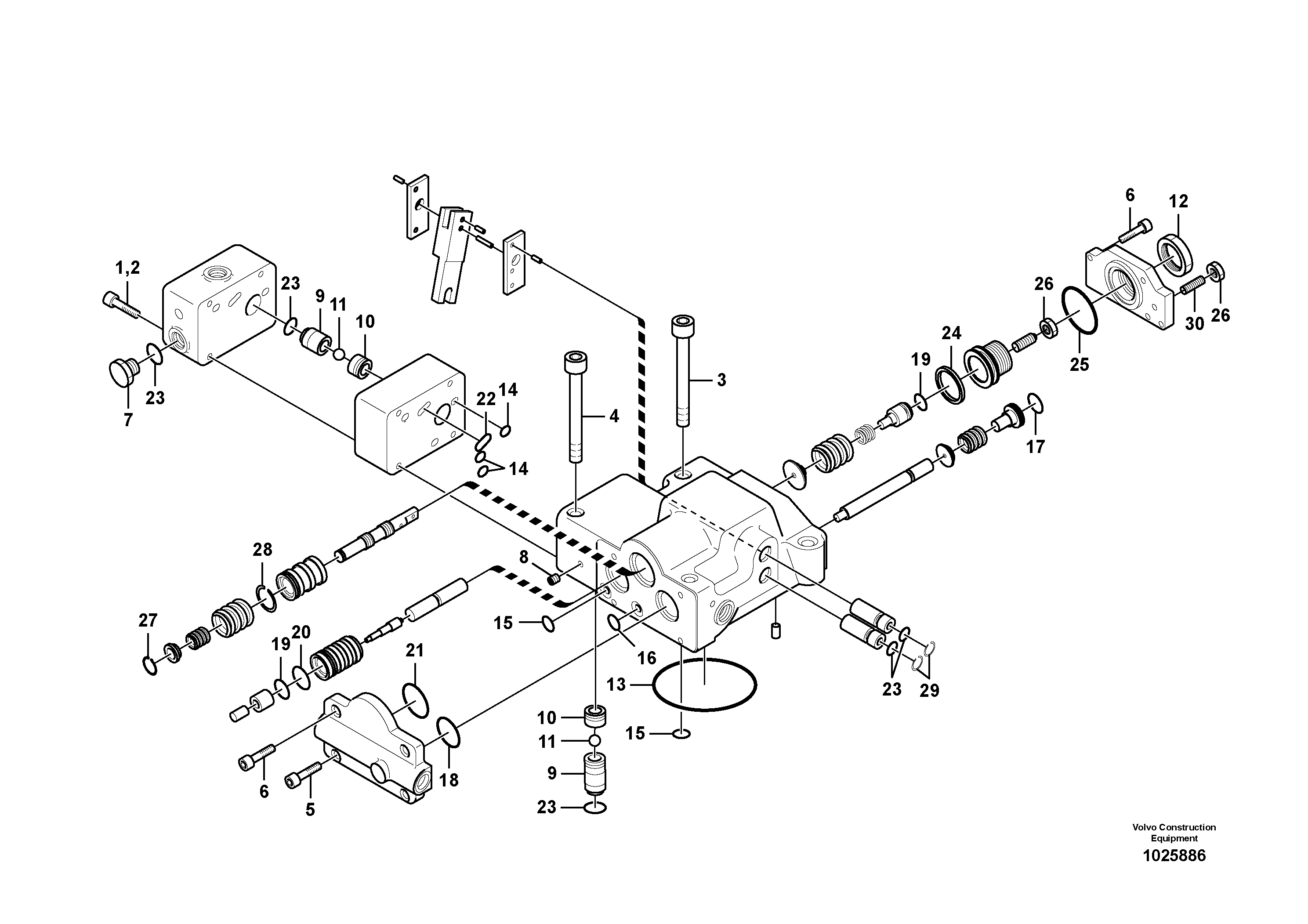 Схема запчастей Volvo EC700B - 56469 Regulator, hydraulic pump EC700B