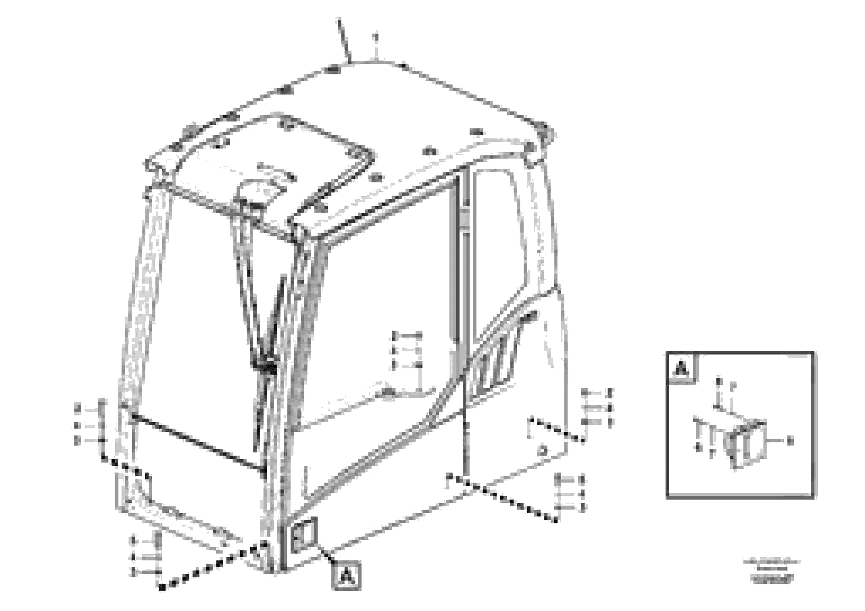 Схема запчастей Volvo EC700B - 59157 Cab mount EC700BHR HIGH REACH DEMOLITION