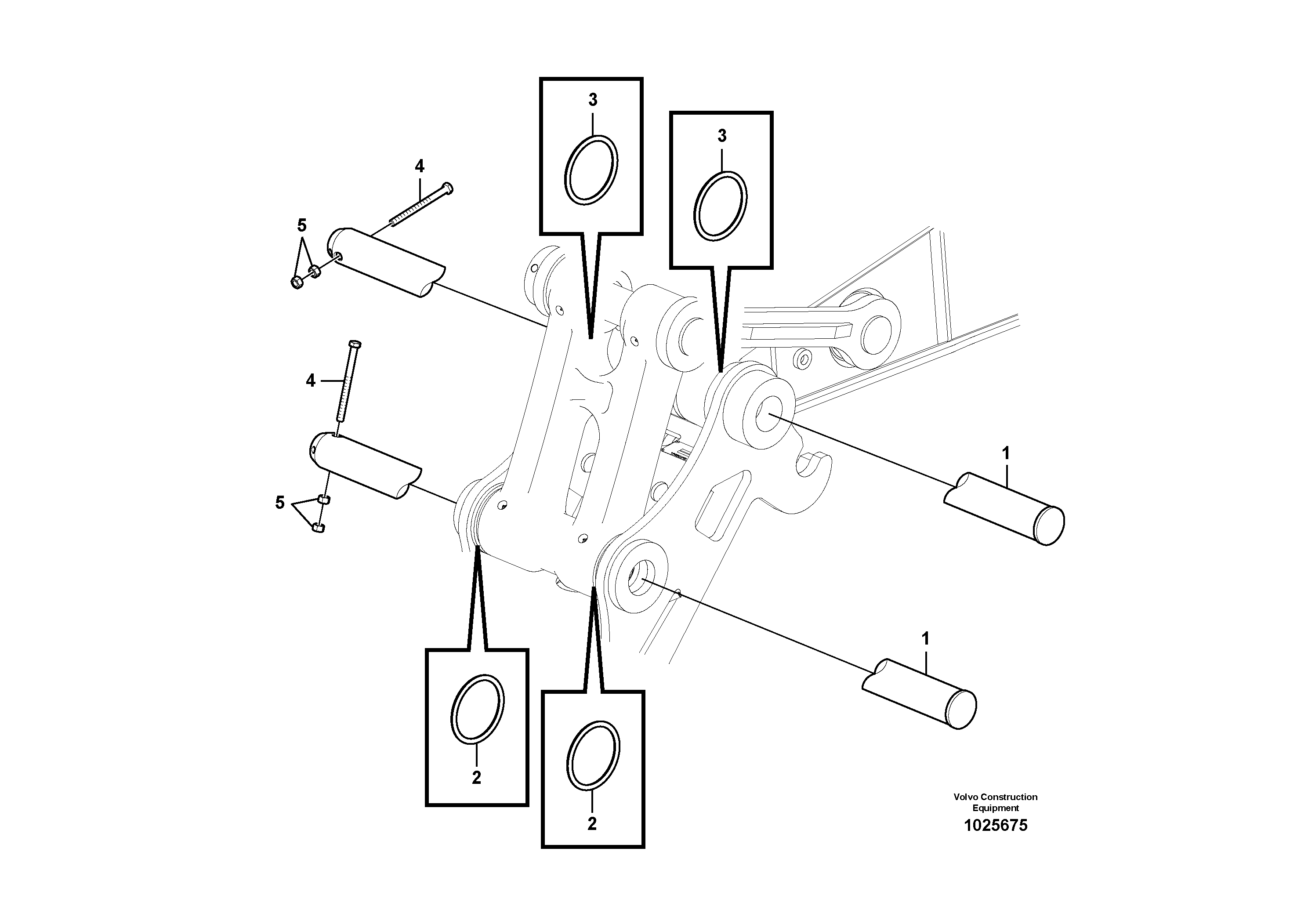 Схема запчастей Volvo EC700B - 18048 Links to bucket EC700B