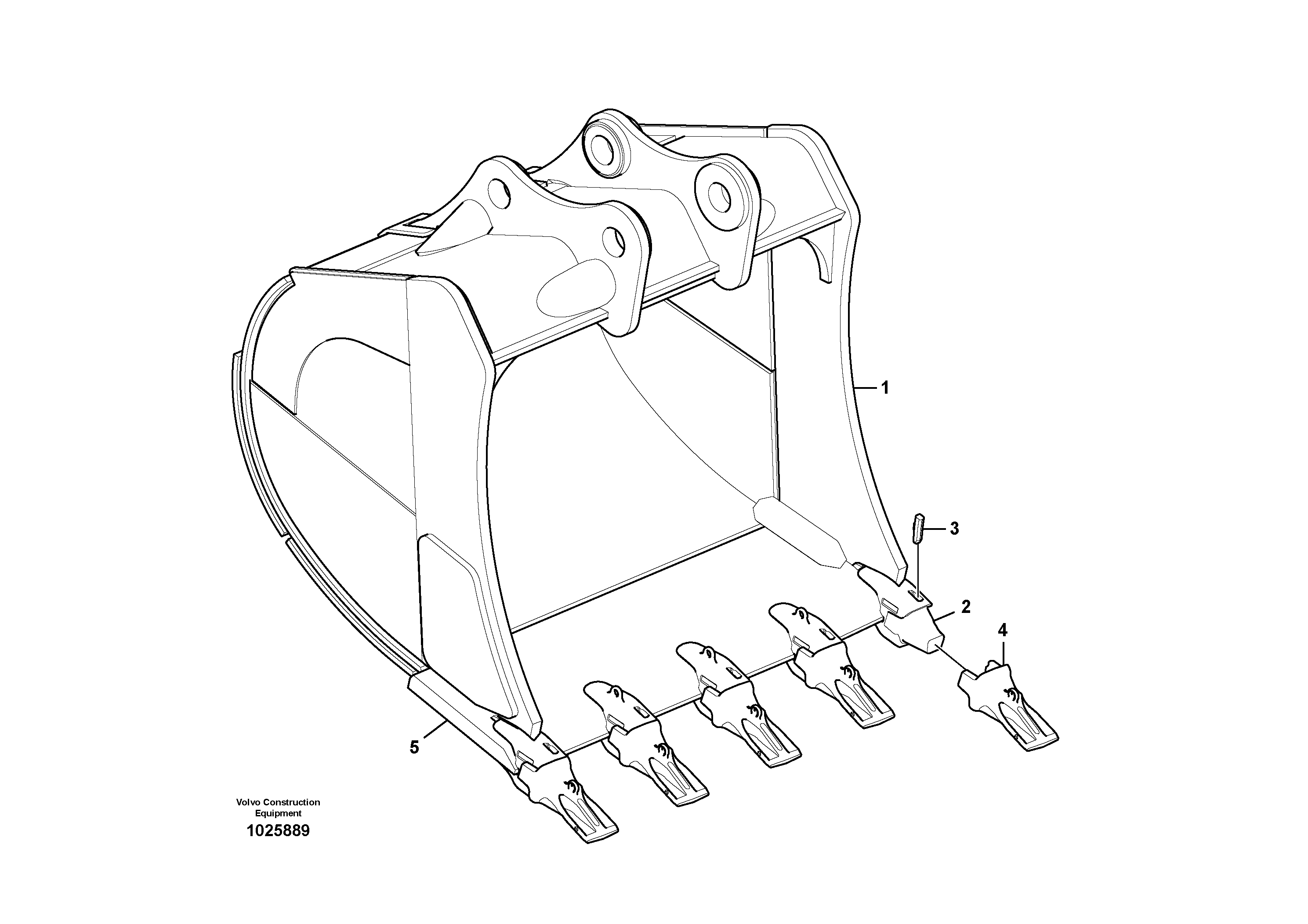 Схема запчастей Volvo EC700B - 64040 Ковш EC700B