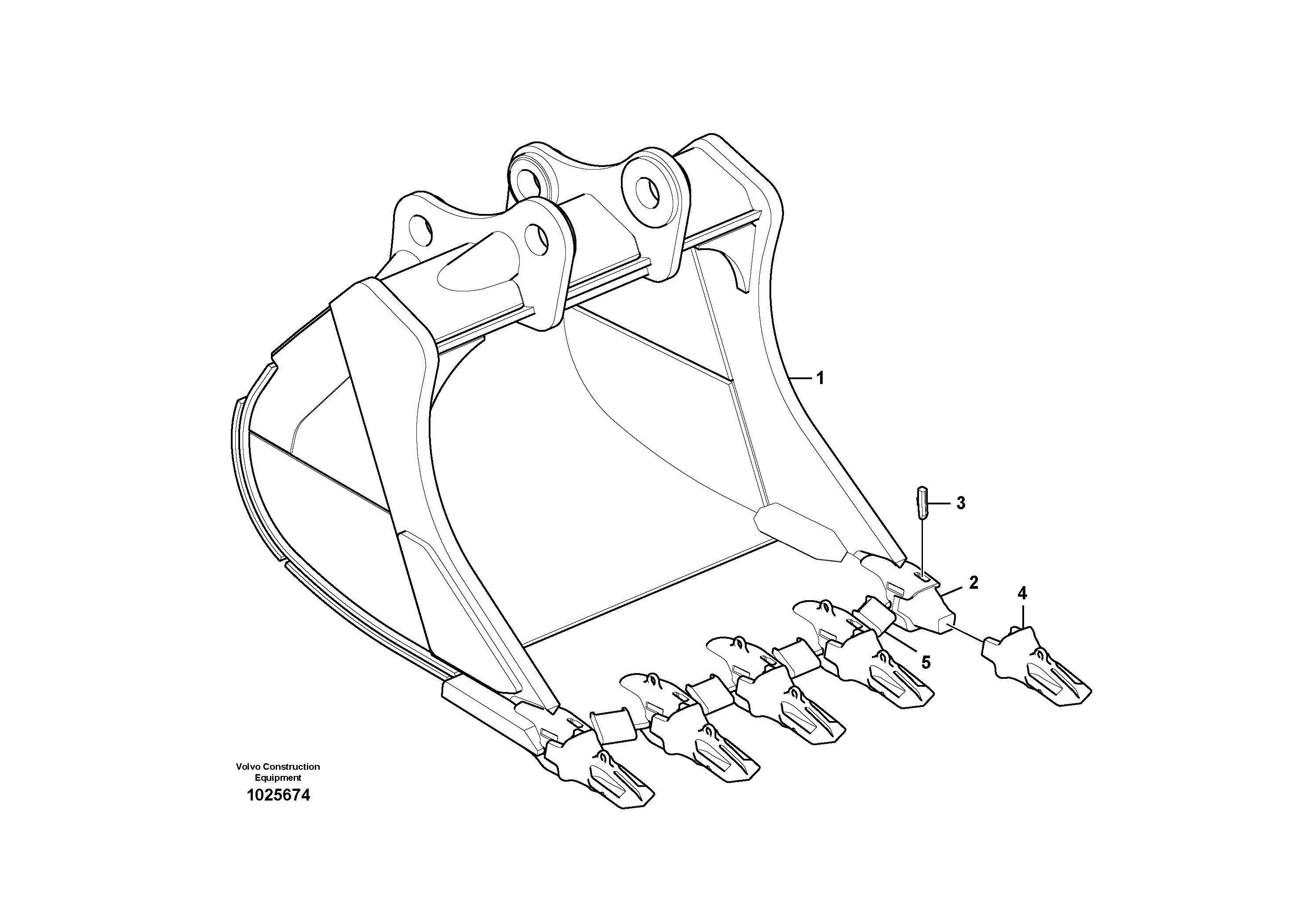 Схема запчастей Volvo EC700B - 9784 Ковш EC700B