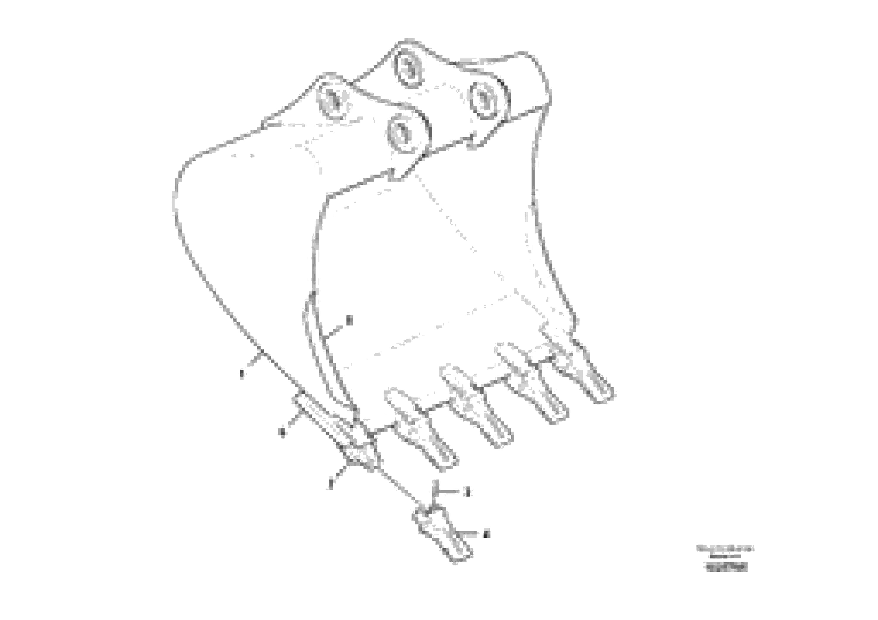 Схема запчастей Volvo EC700B - 12600 Ковш ATTACHMENTS ATTACHMENTS EXCAVATORS BUCKETS&HAMMERS, GEN. B/C