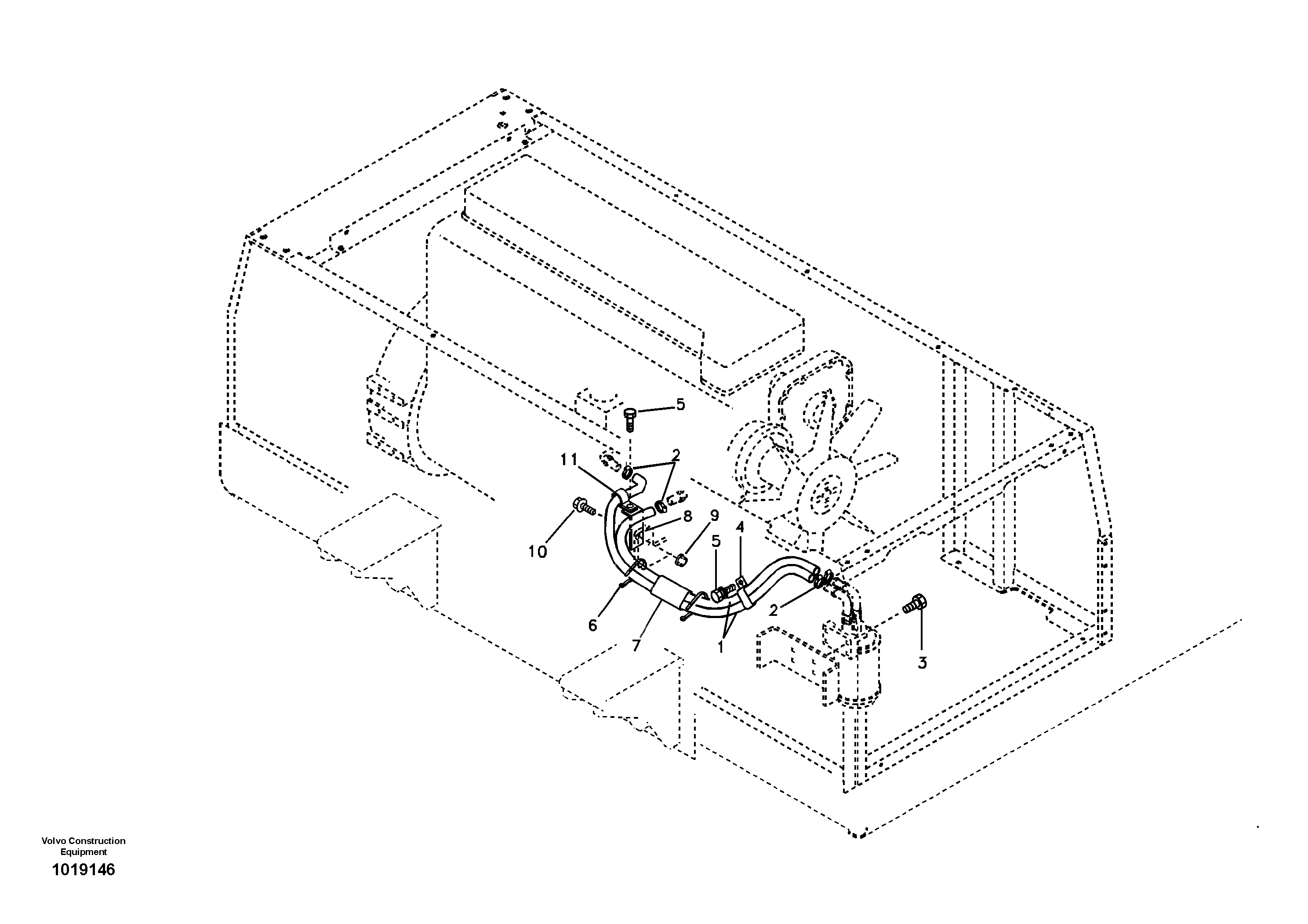 Схема запчастей Volvo EC700B - 16292 Coolant filter EC700B