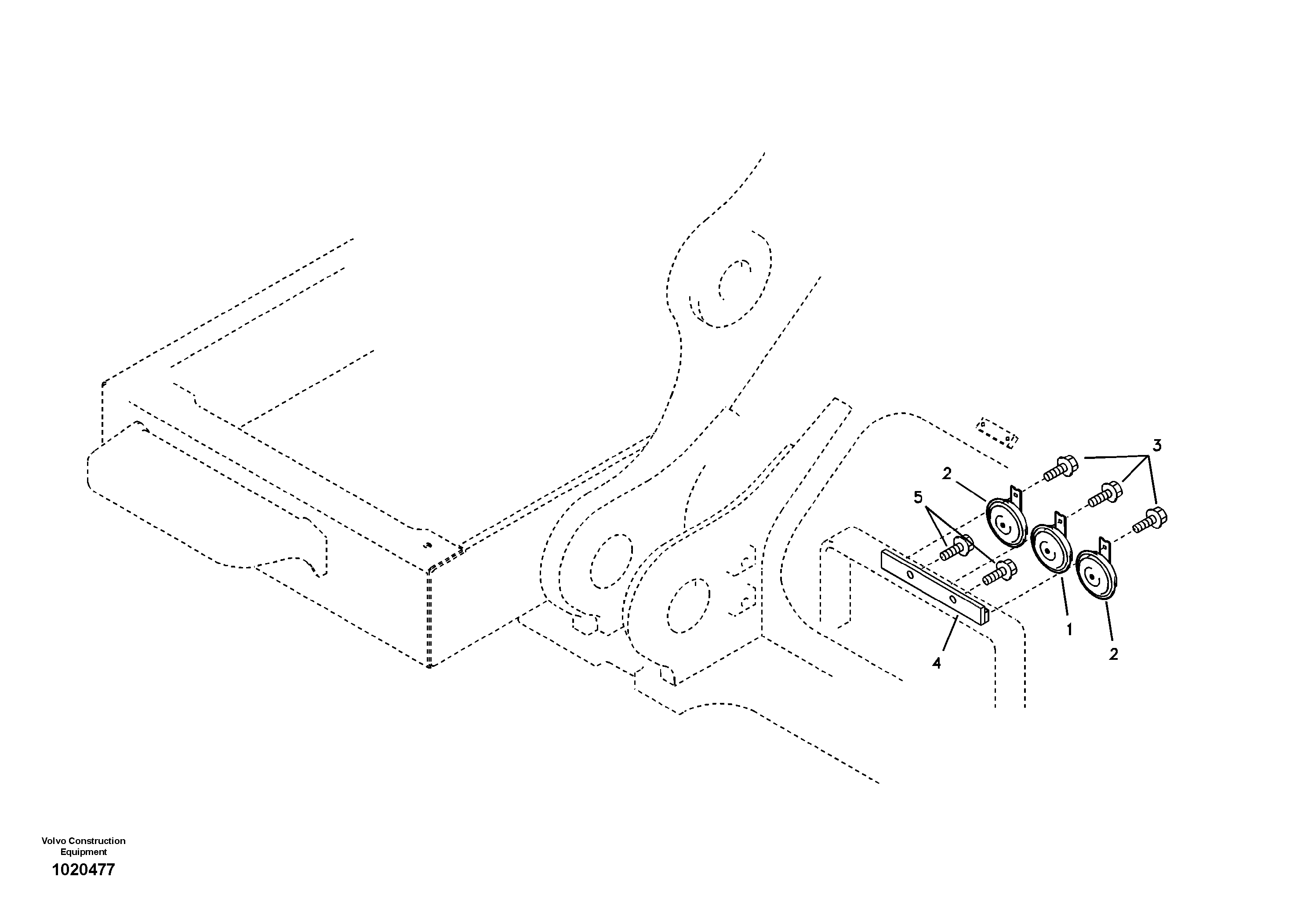 Схема запчастей Volvo EC700B - 21010 Horn EC700B