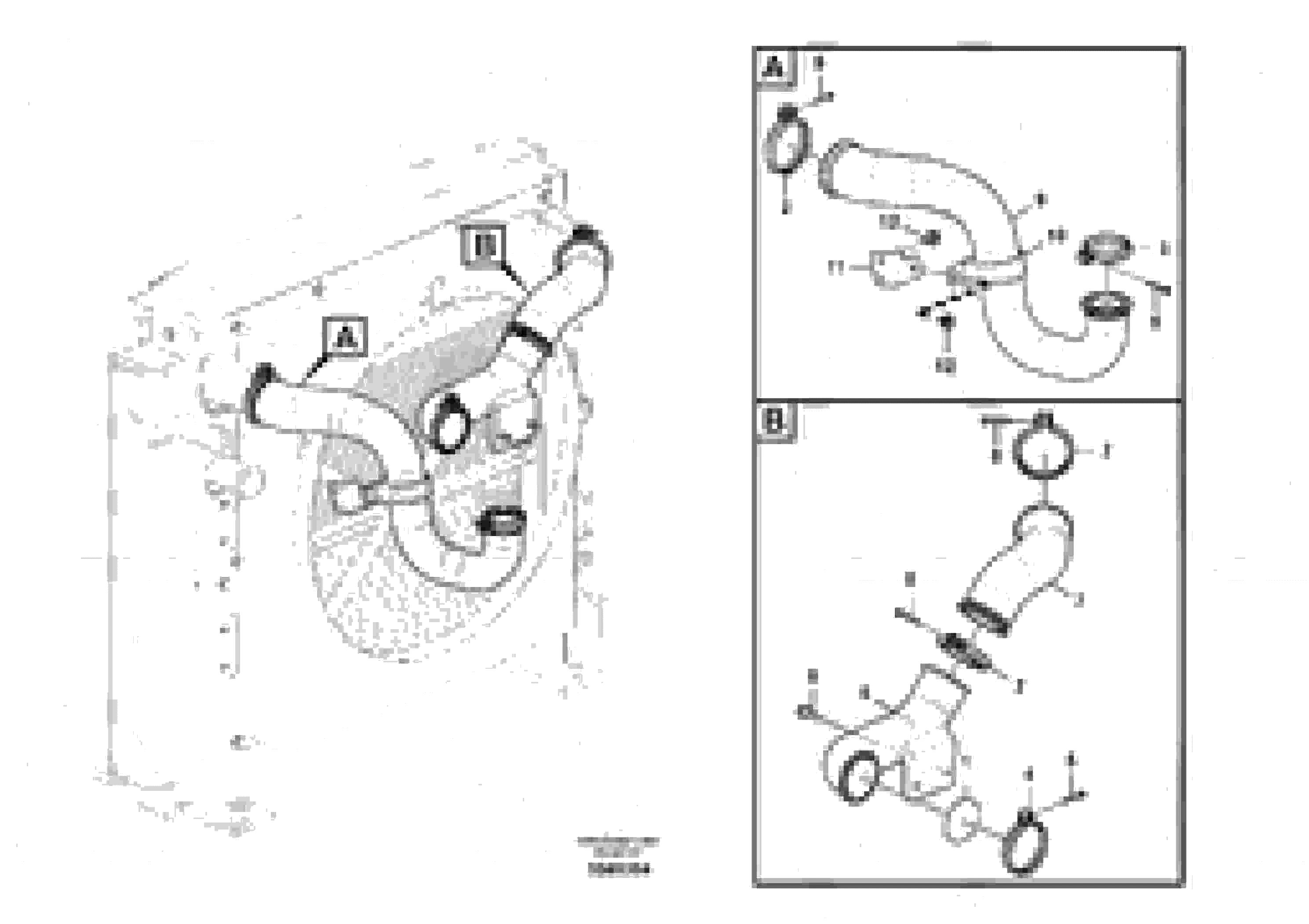 Схема запчастей Volvo EC200B PRIME S/N 30001- - 103048 Charge air cooler, plumbing 