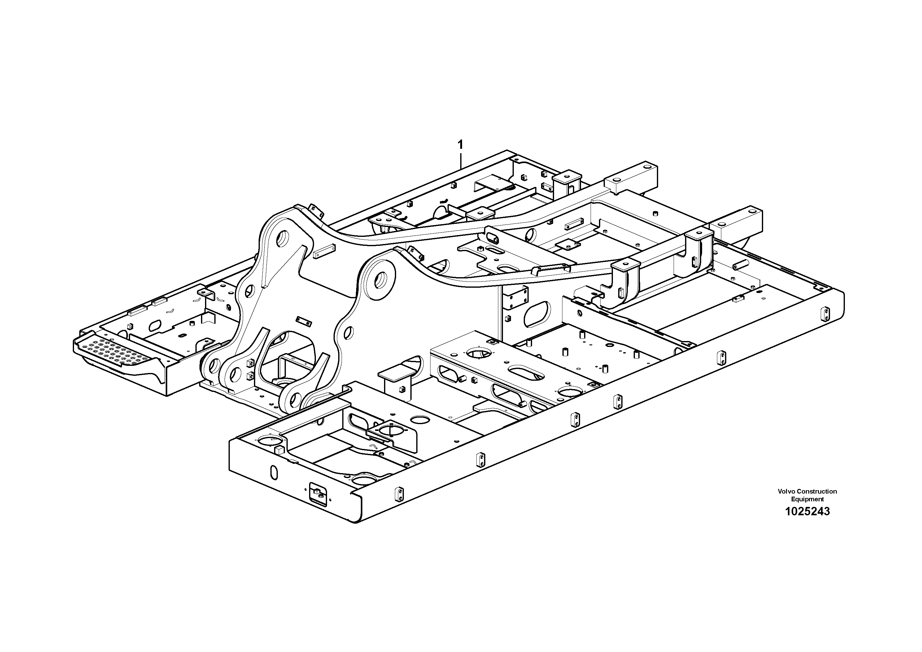 Схема запчастей Volvo EC210C - 14524 Upper frame EC210C