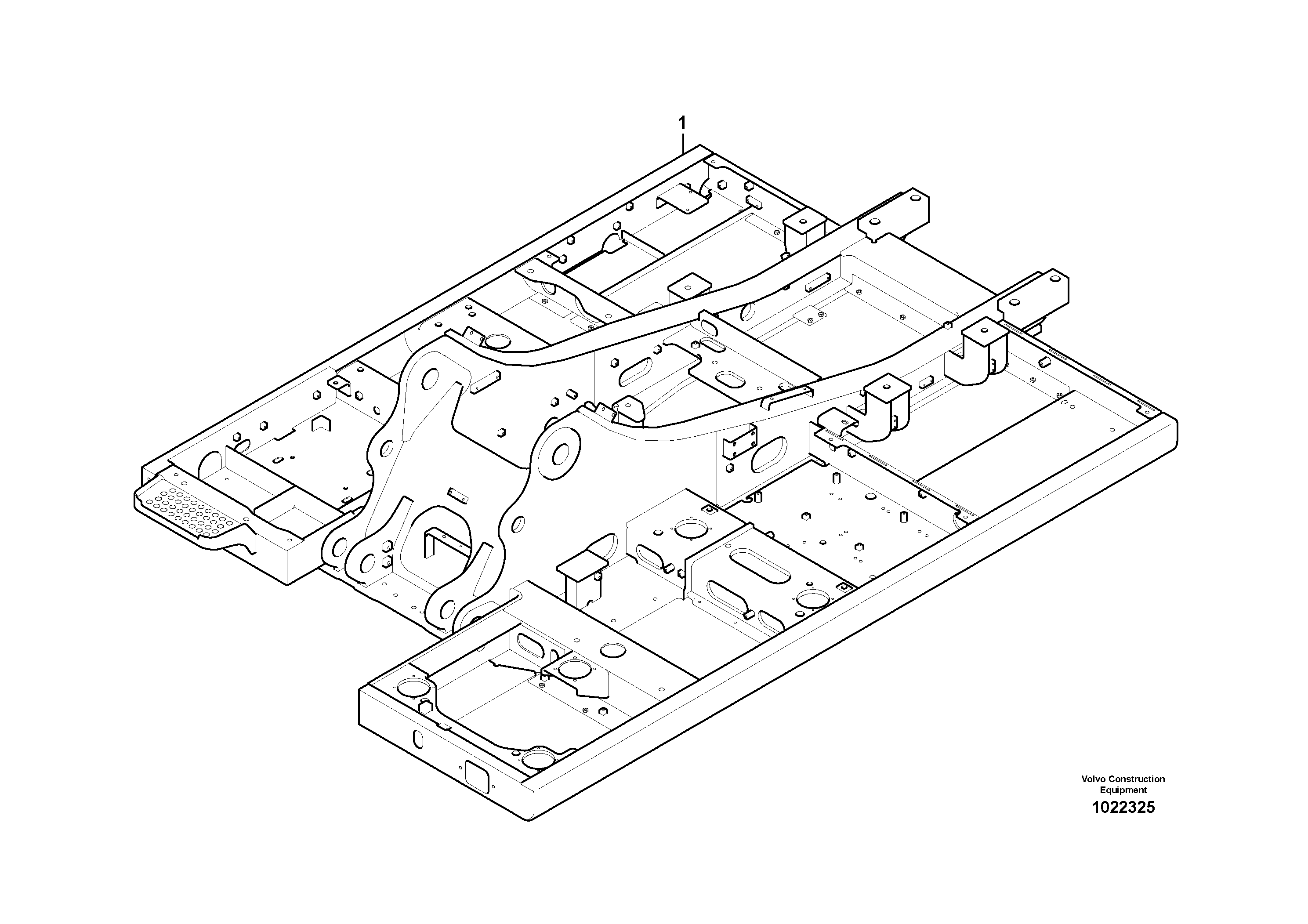 Схема запчастей Volvo EC210C - 66948 Upper frame EC210C