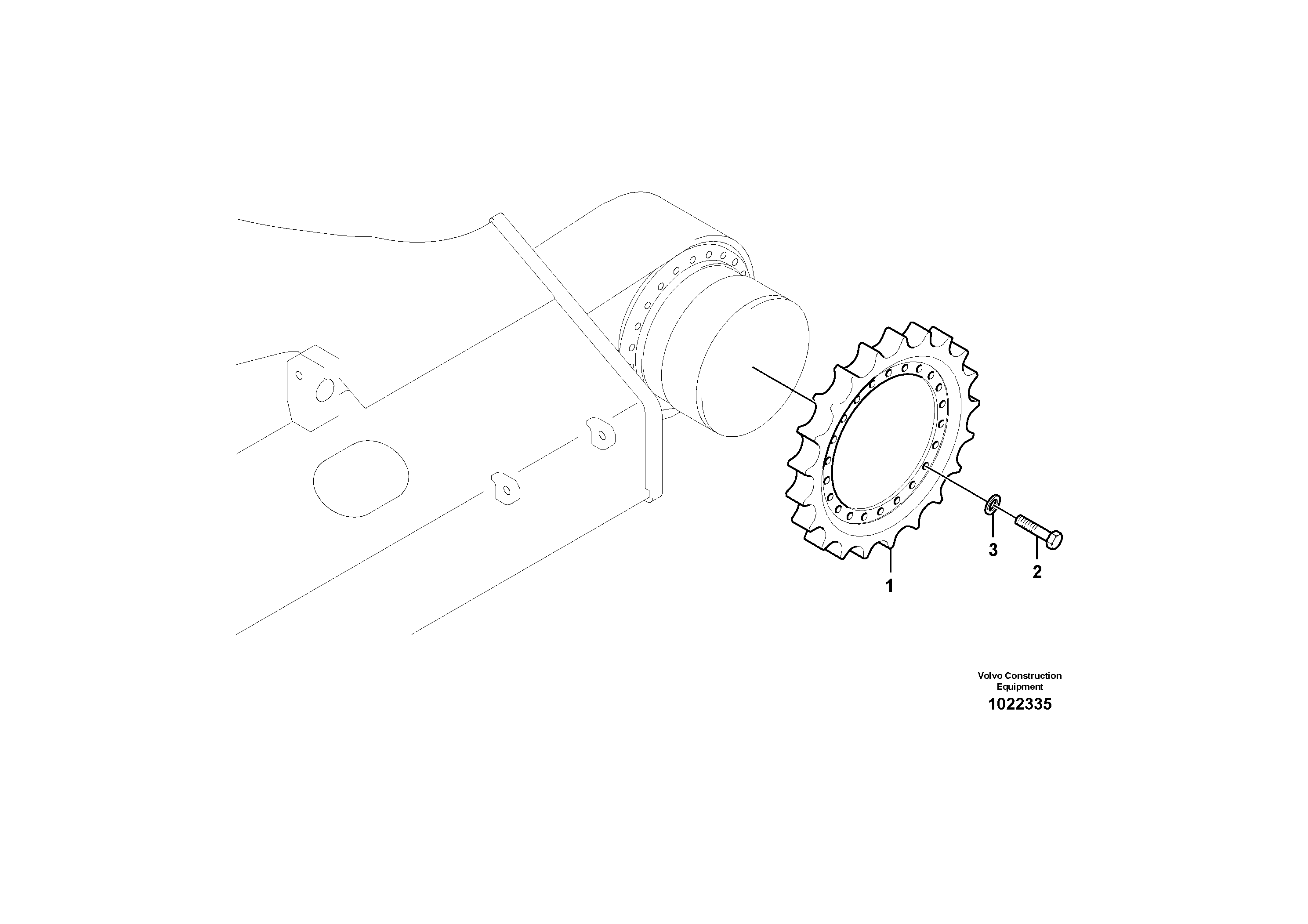 Схема запчастей Volvo EC210C - 32693 Звездочка EC210C