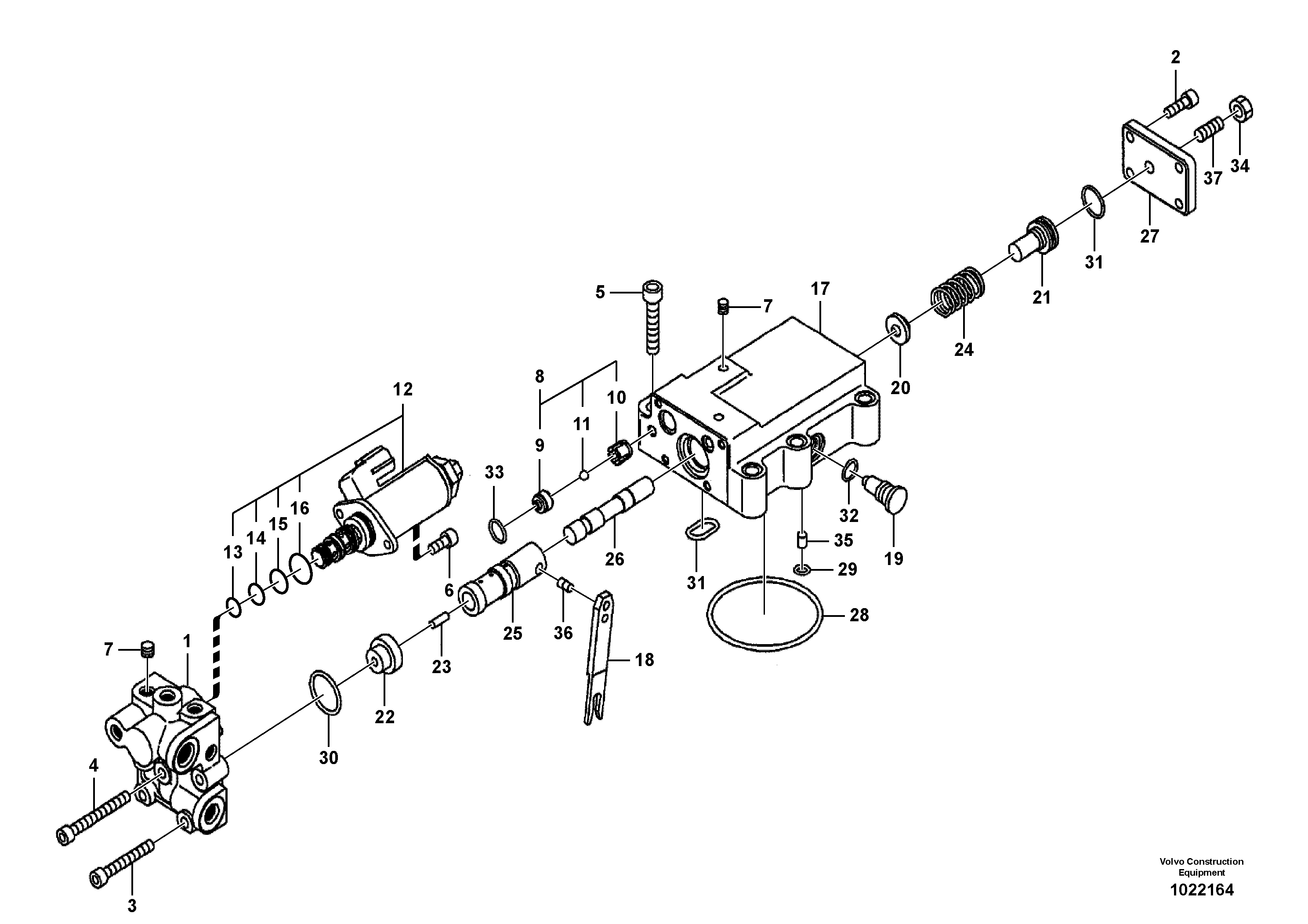 Схема запчастей Volvo EC210C - 95817 Regulator, hydraulic pump EC210C
