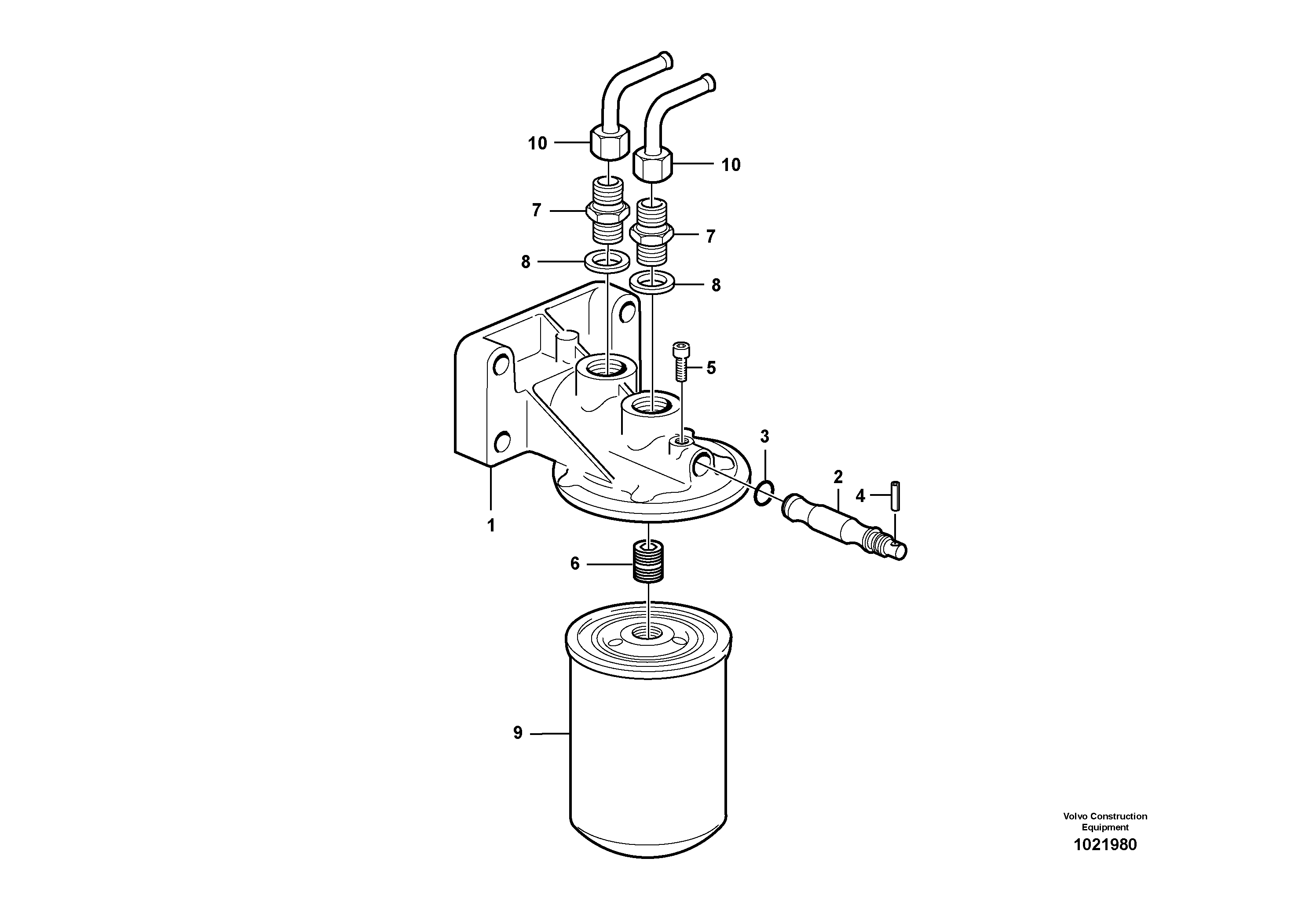 Схема запчастей Volvo EC460C - 60090 Coolant filter EC460C