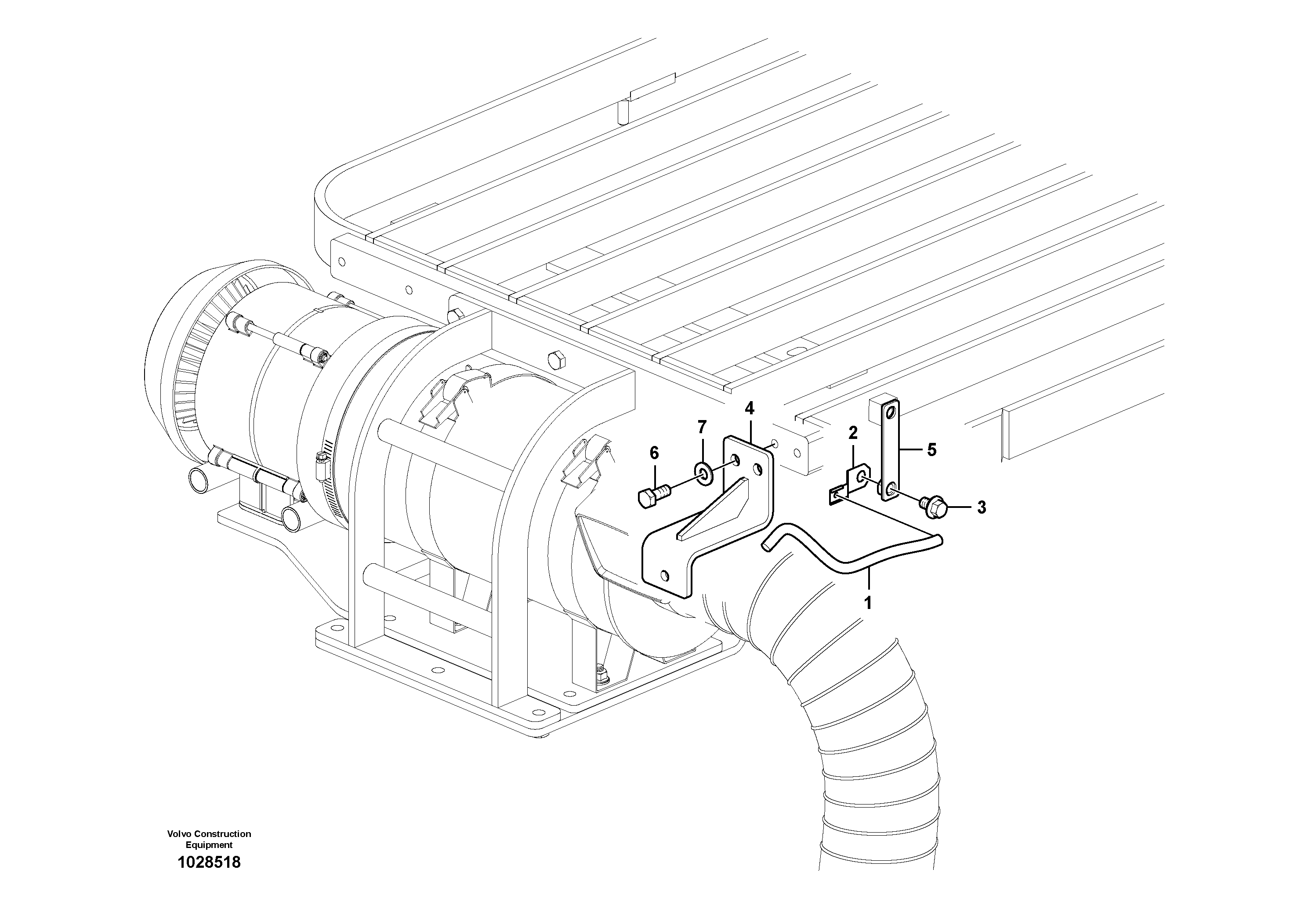Схема запчастей Volvo EC460C - 102319 Work lights, extra EC460C