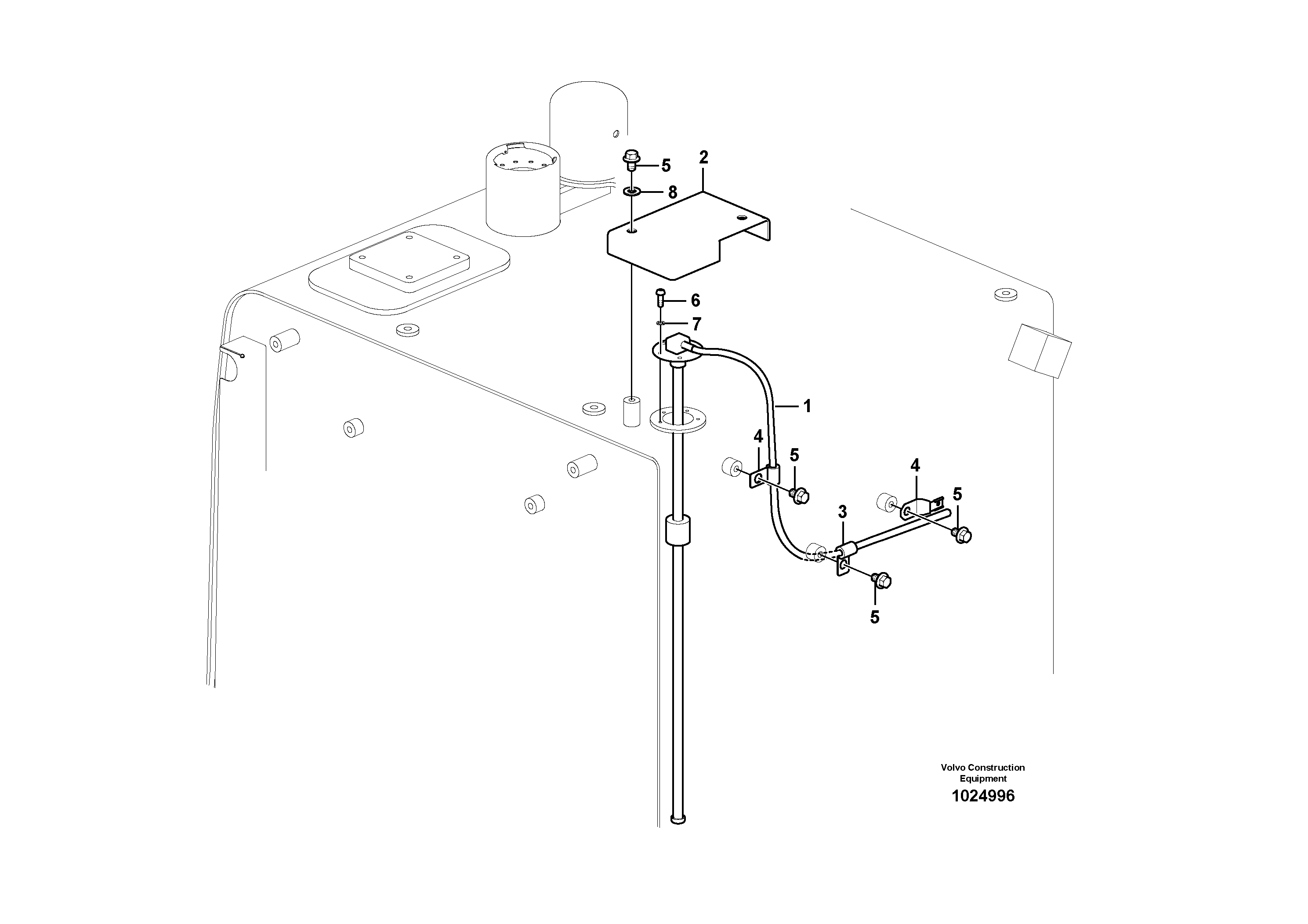 Схема запчастей Volvo EC460C - 12359 Electrical sensor EC460C