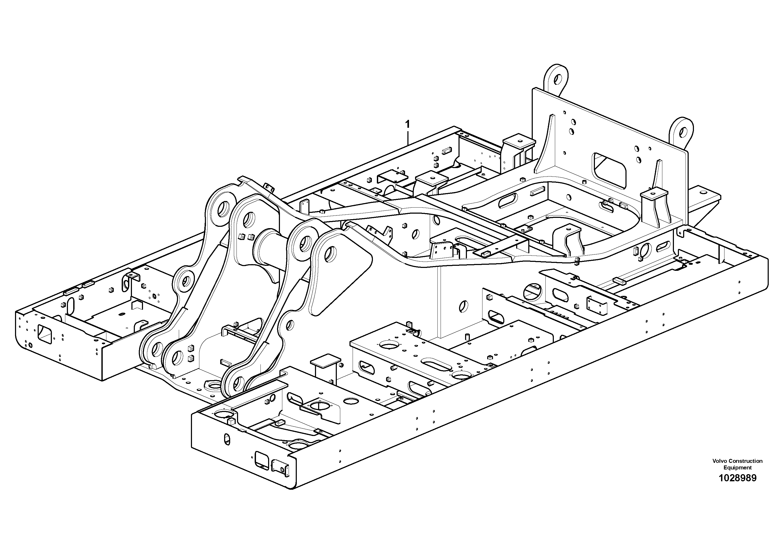 Схема запчастей Volvo EC460C - 10400 Upper frame EC460C