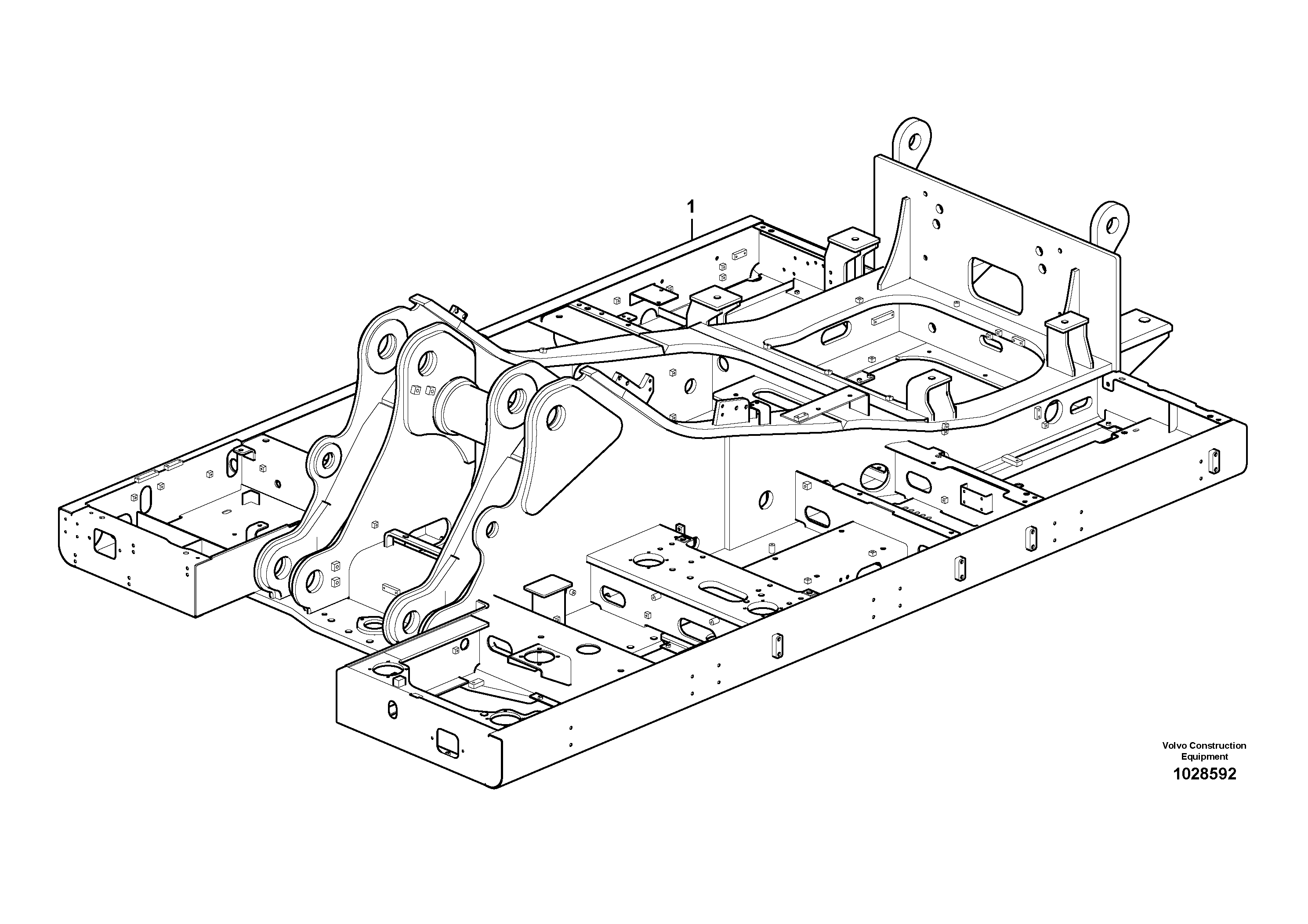 Схема запчастей Volvo EC460C - 10416 Upper frame EC460C