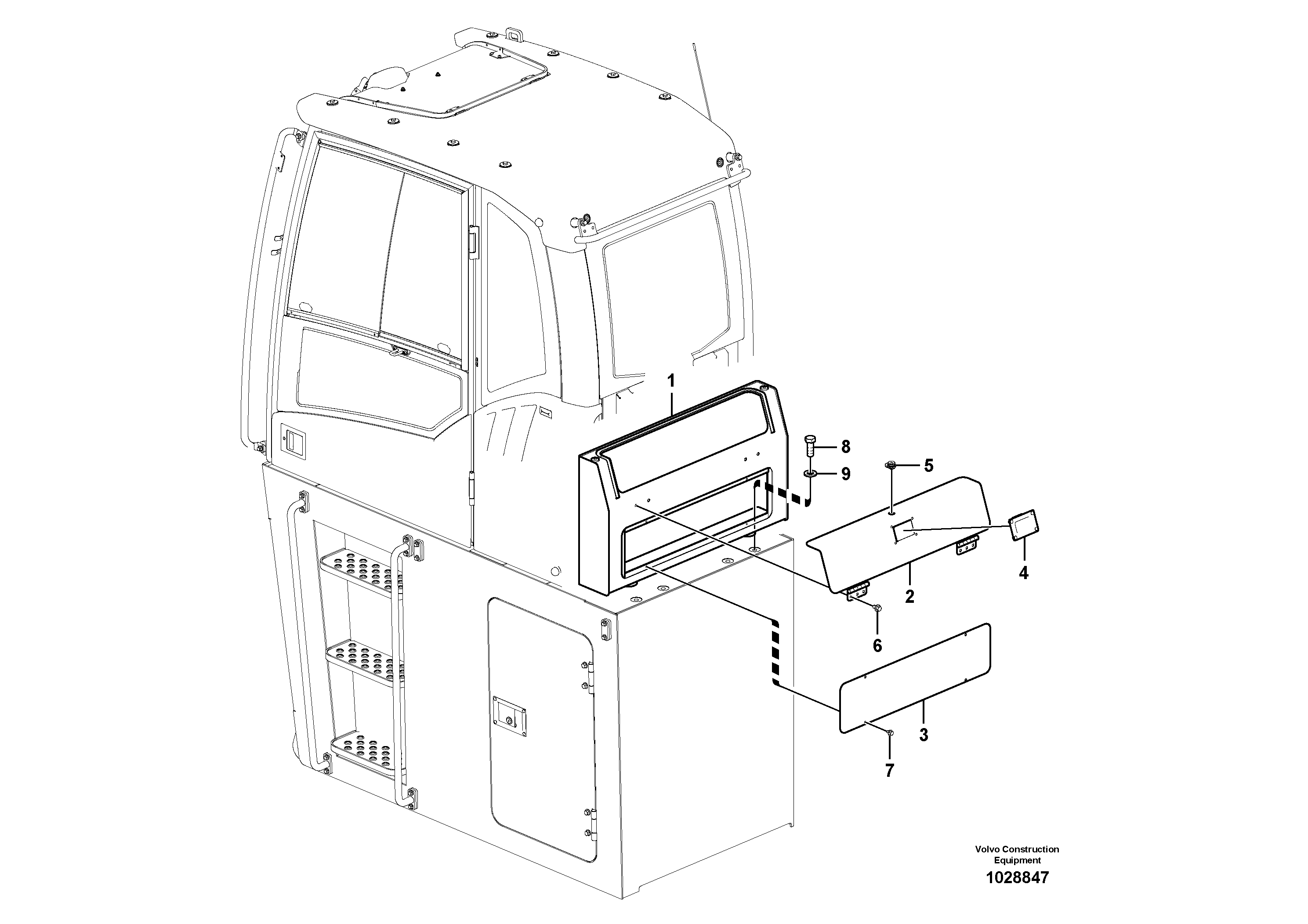 Схема запчастей Volvo EC460C - 12020 Accessory box EC460C