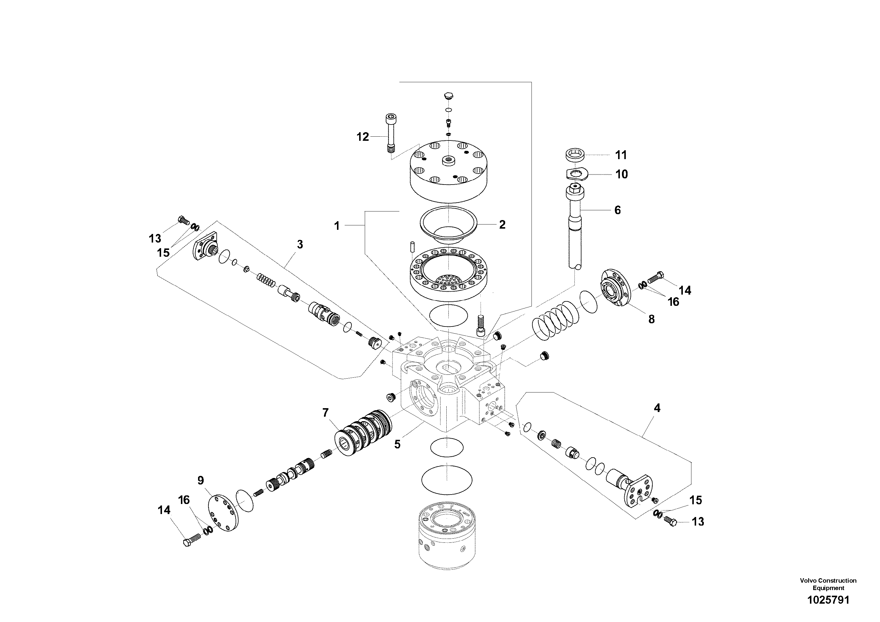 Схема запчастей Volvo EC460C - 39271 Hydraulic hammer, Accumulator ATTACHMENTS ATTACHMENTS EXCAVATORS BUCKETS&HAMMERS, GEN. B/C