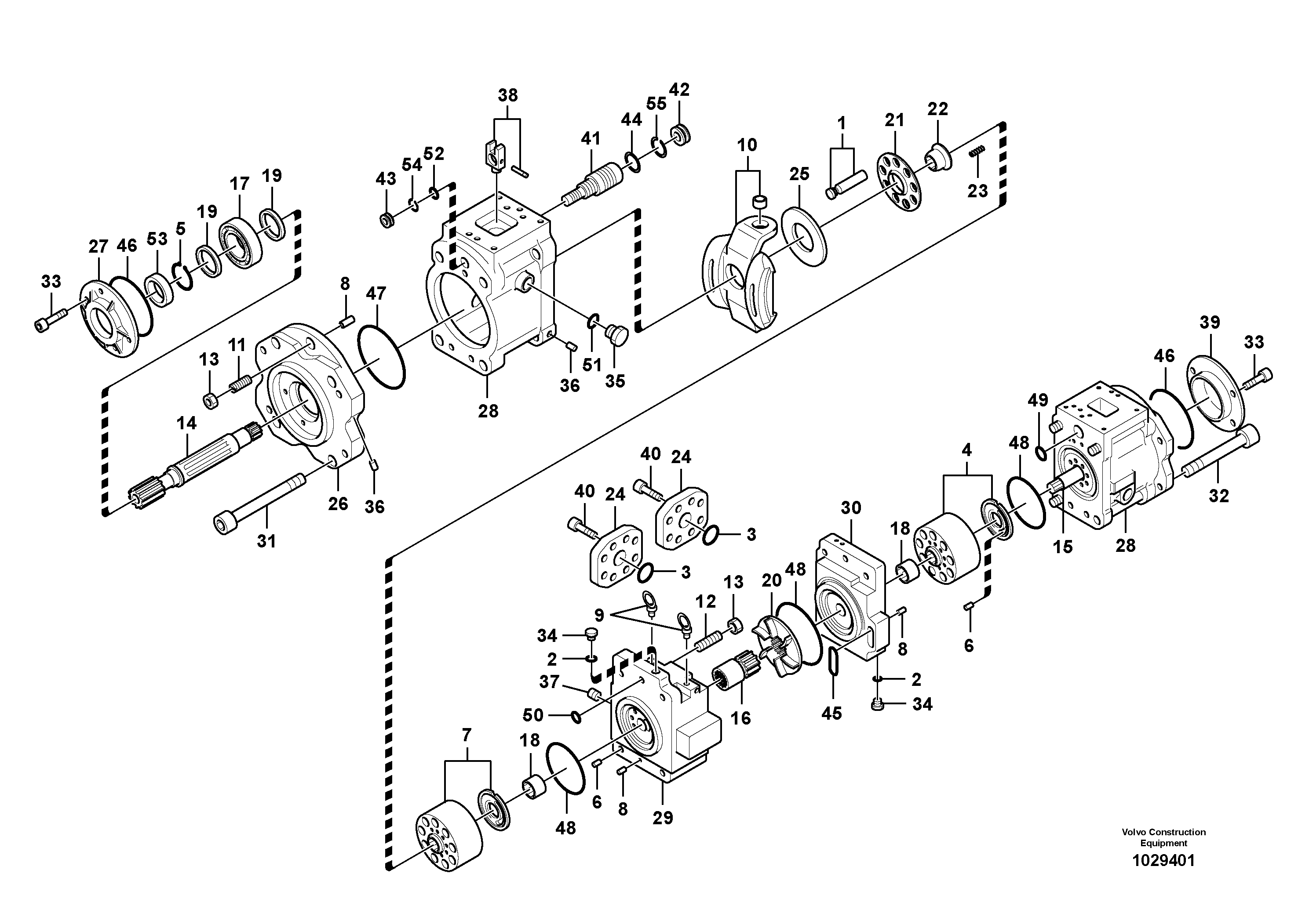 Схема запчастей Volvo EC460C - 95993 Гидронасос (основной насос) EC460CHR HIGH REACH DEMOLITION