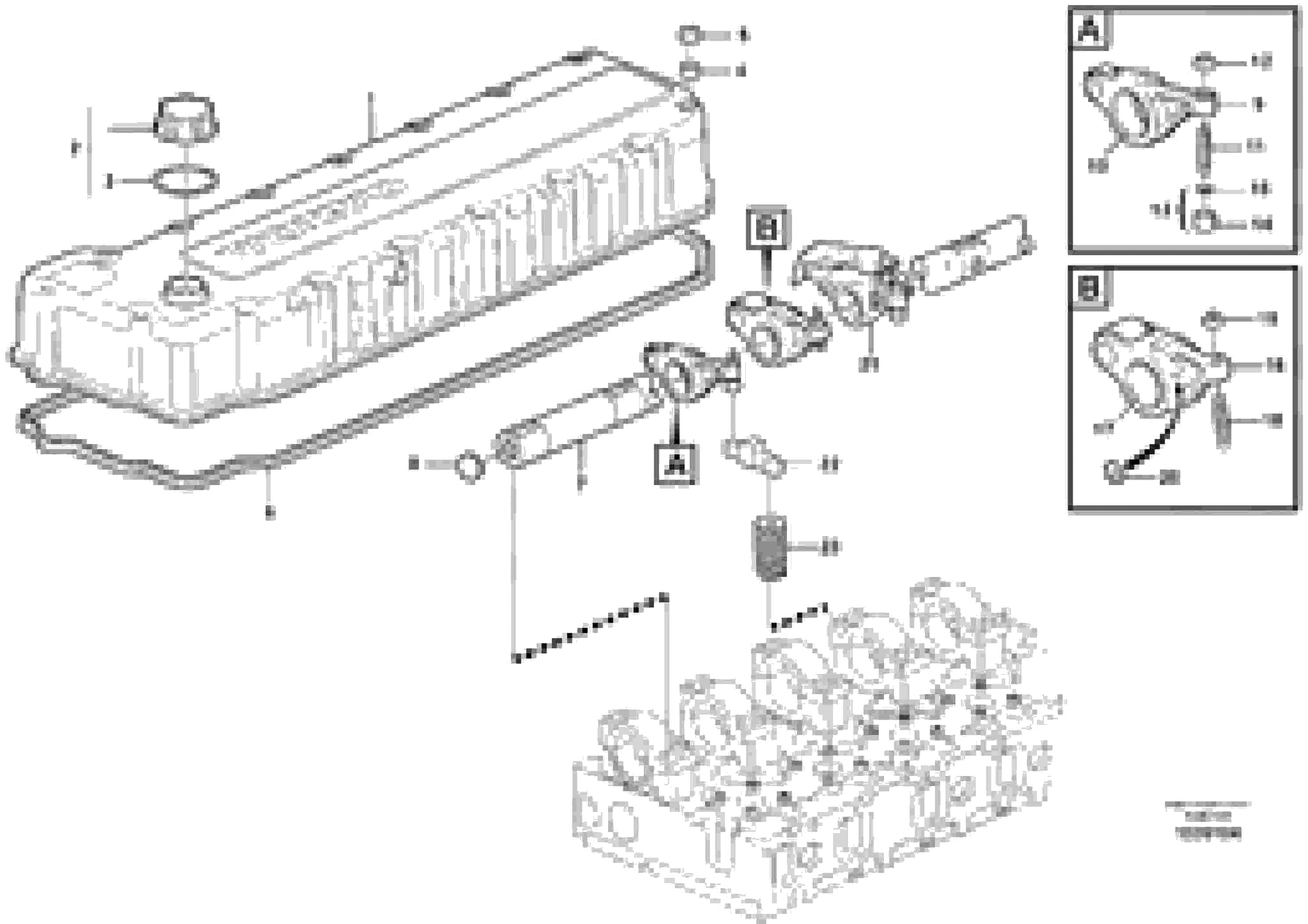 Схема запчастей Volvo EC460C - 96752 Valve mechanism EC460CHR HIGH REACH DEMOLITION