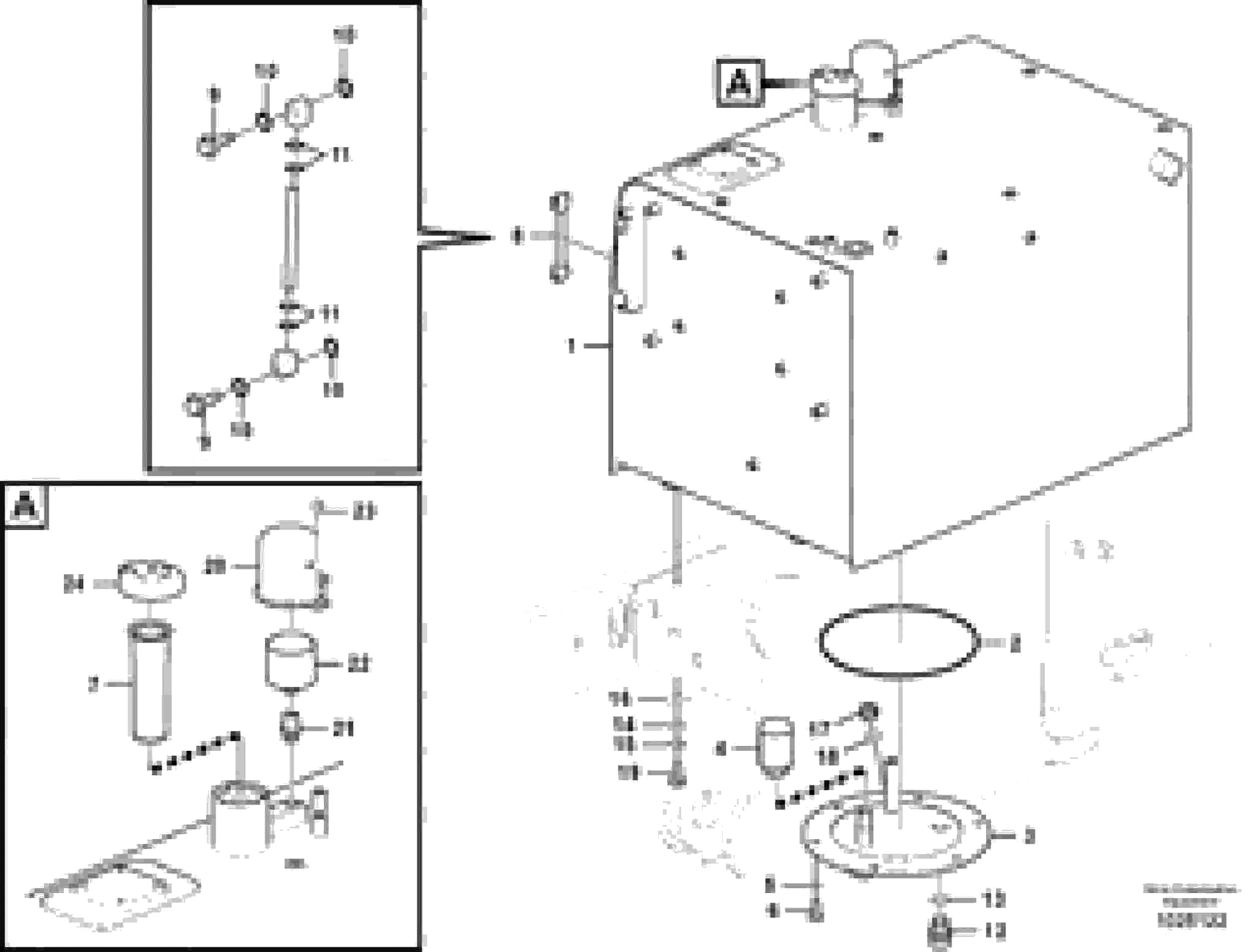 Схема запчастей Volvo EC460C - 64462 Fuel tank with fitting parts EC460CHR HIGH REACH DEMOLITION