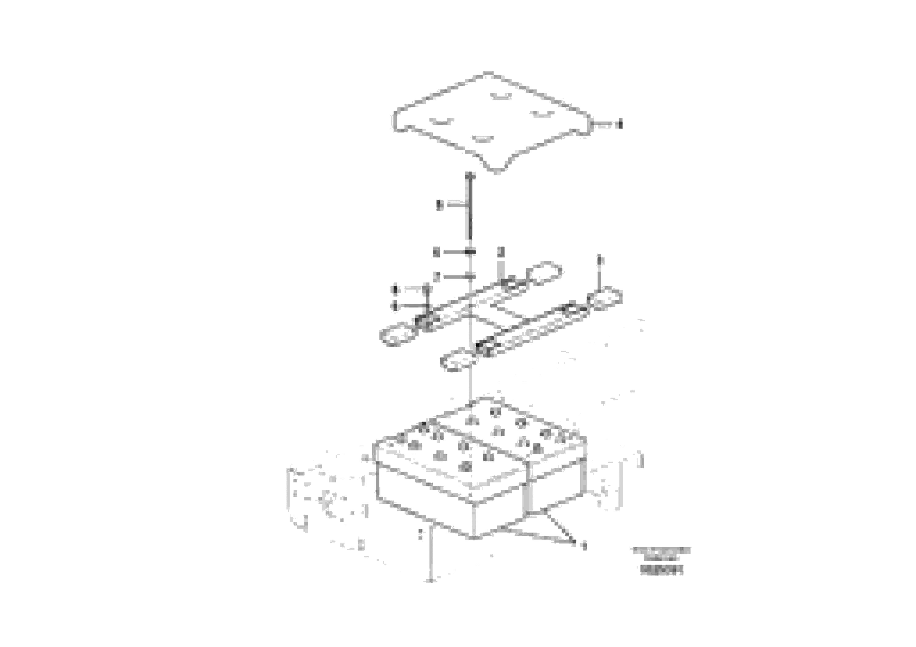 Схема запчастей Volvo EC460C - 64480 Battery with assembling details EC460CHR HIGH REACH DEMOLITION