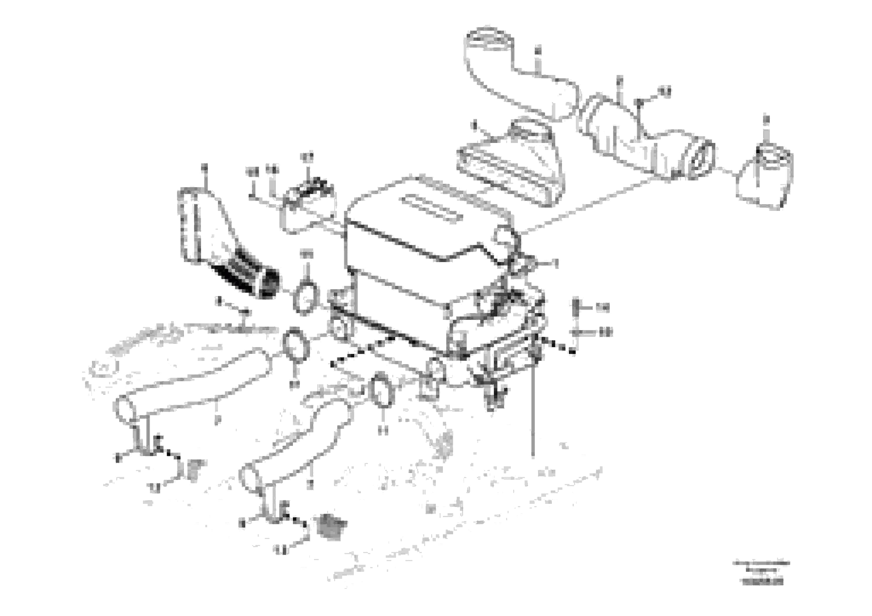 Схема запчастей Volvo EC460C - 94428 Air duct in cabin and cabin floor EC460C S/N 115001-