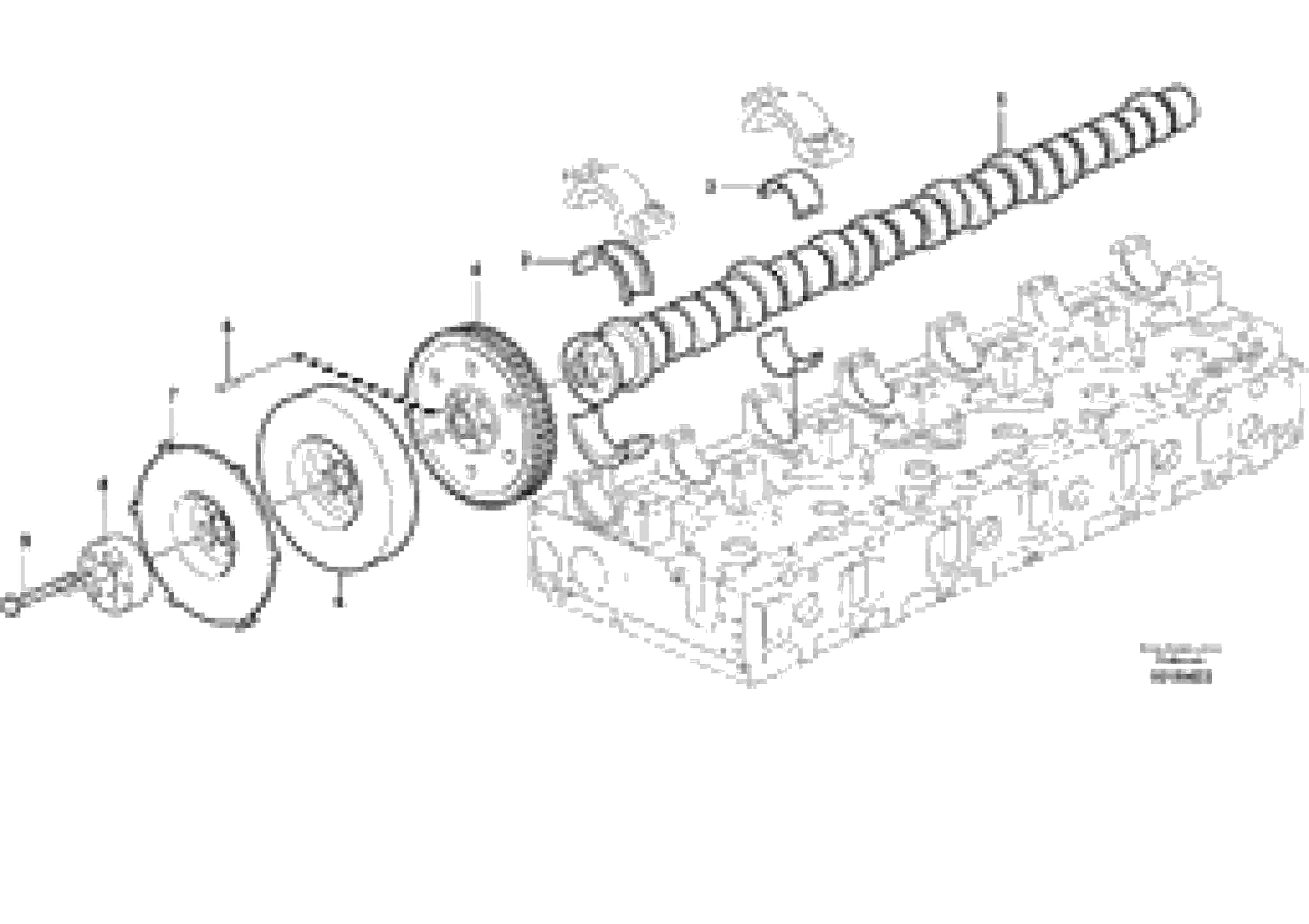 Схема запчастей Volvo EC460C - 23834 Распредвал EC460C S/N 115001-