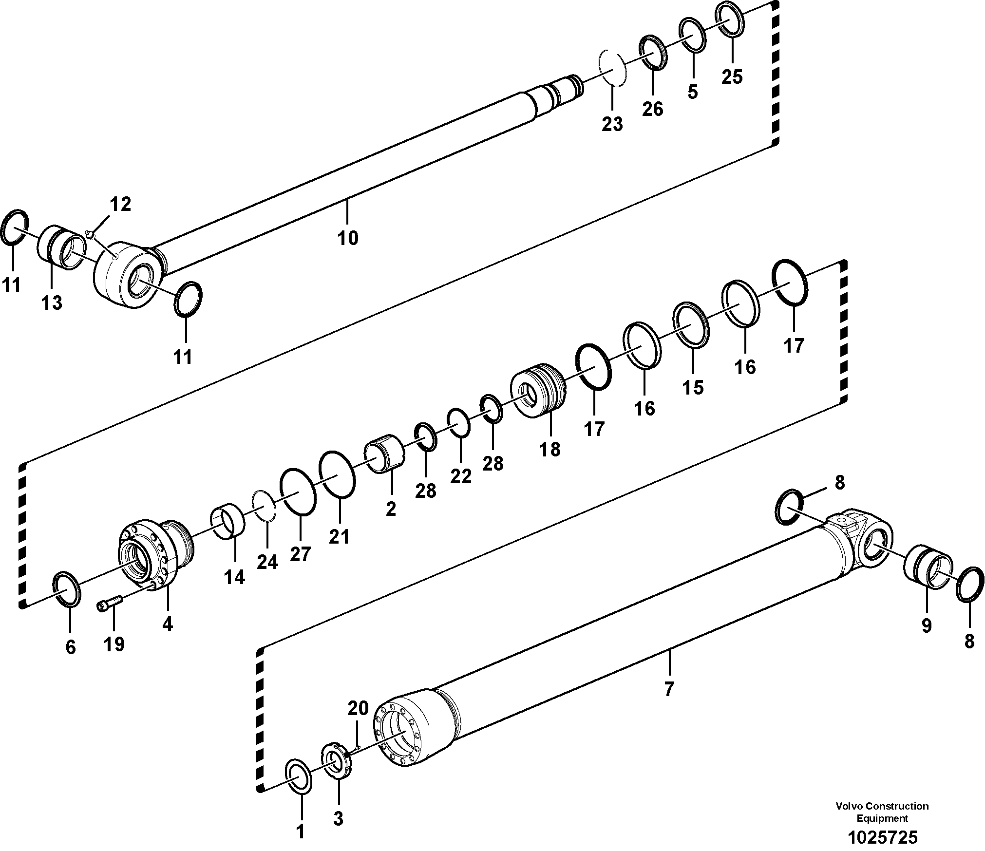 Схема запчастей Volvo EC460C - 88685 Цилиндр ковша EC460C S/N 115001-